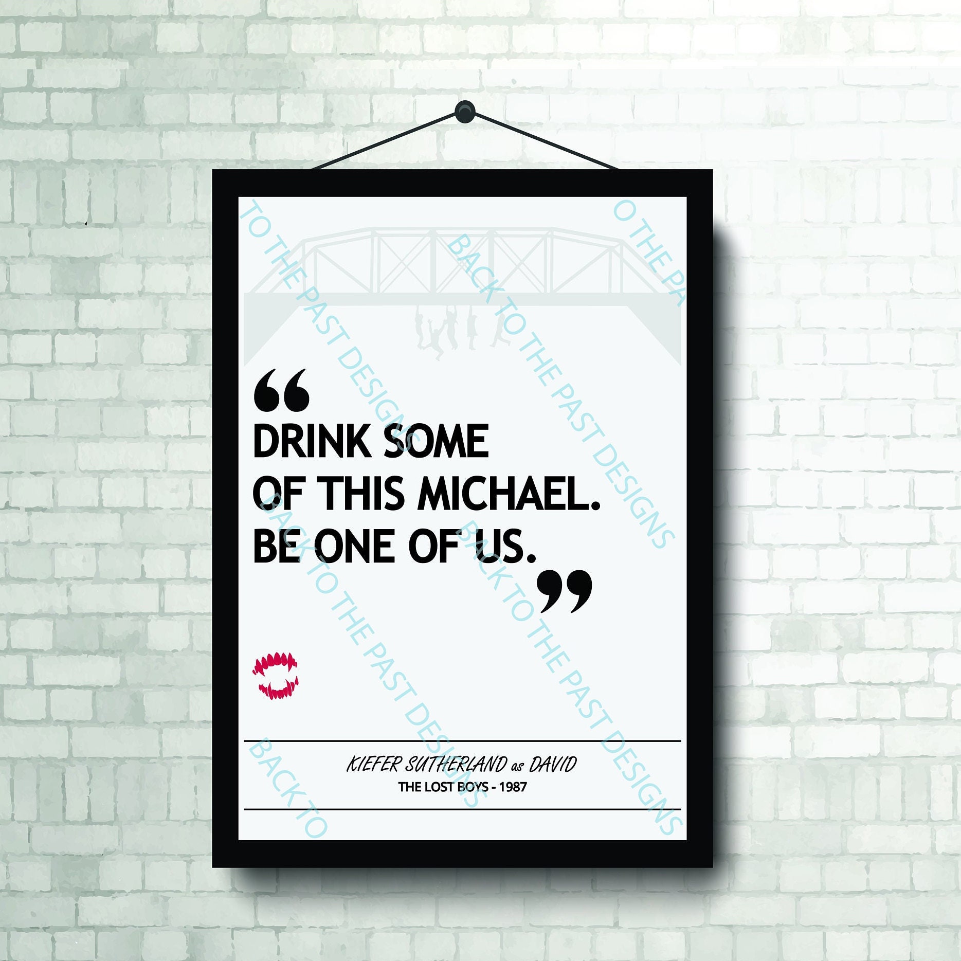 Movie Single Quote Print - The Lost Boys