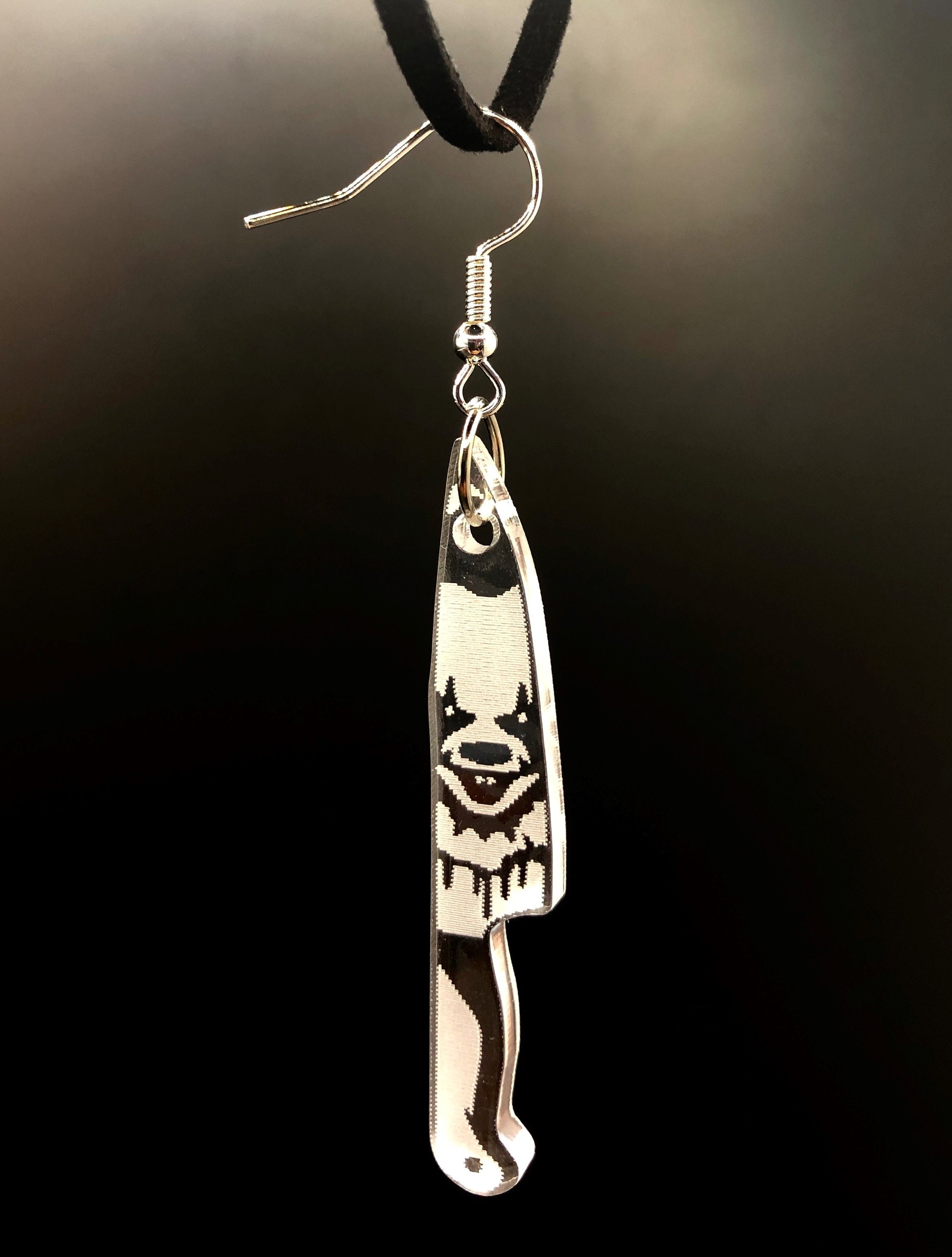 Horror Movie Dagger Earrings