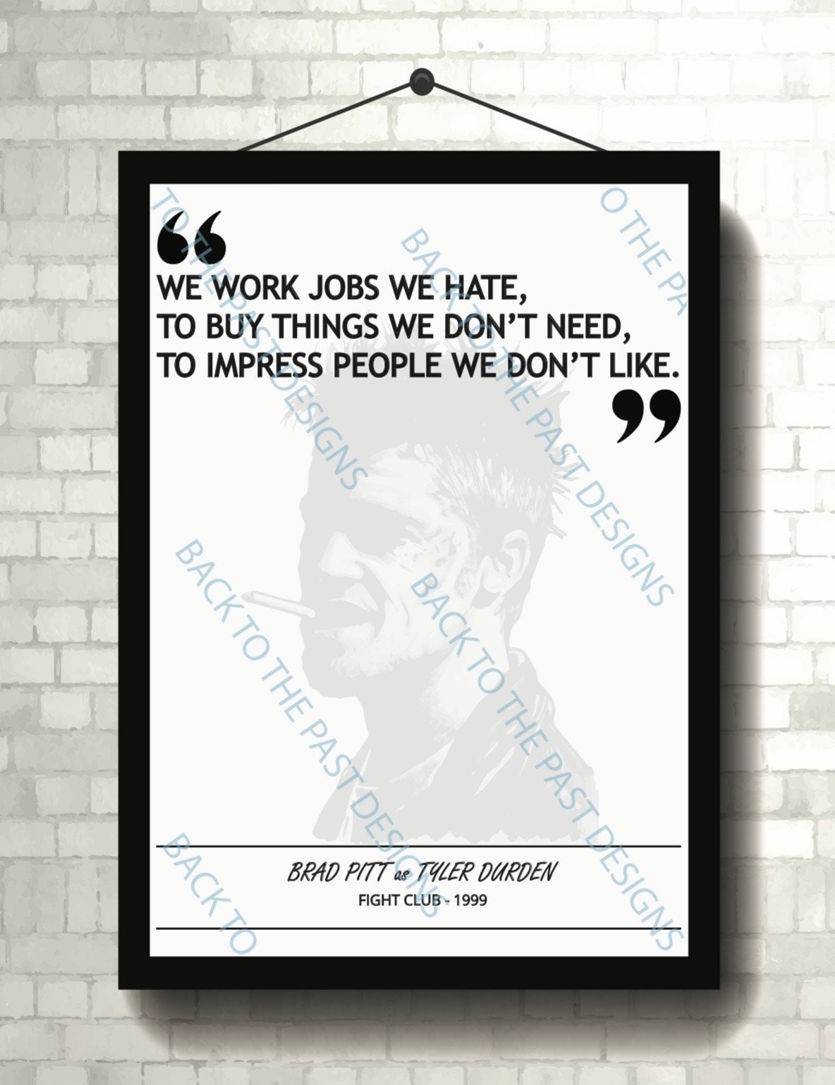 Movie Single Quote Print - Fight Club