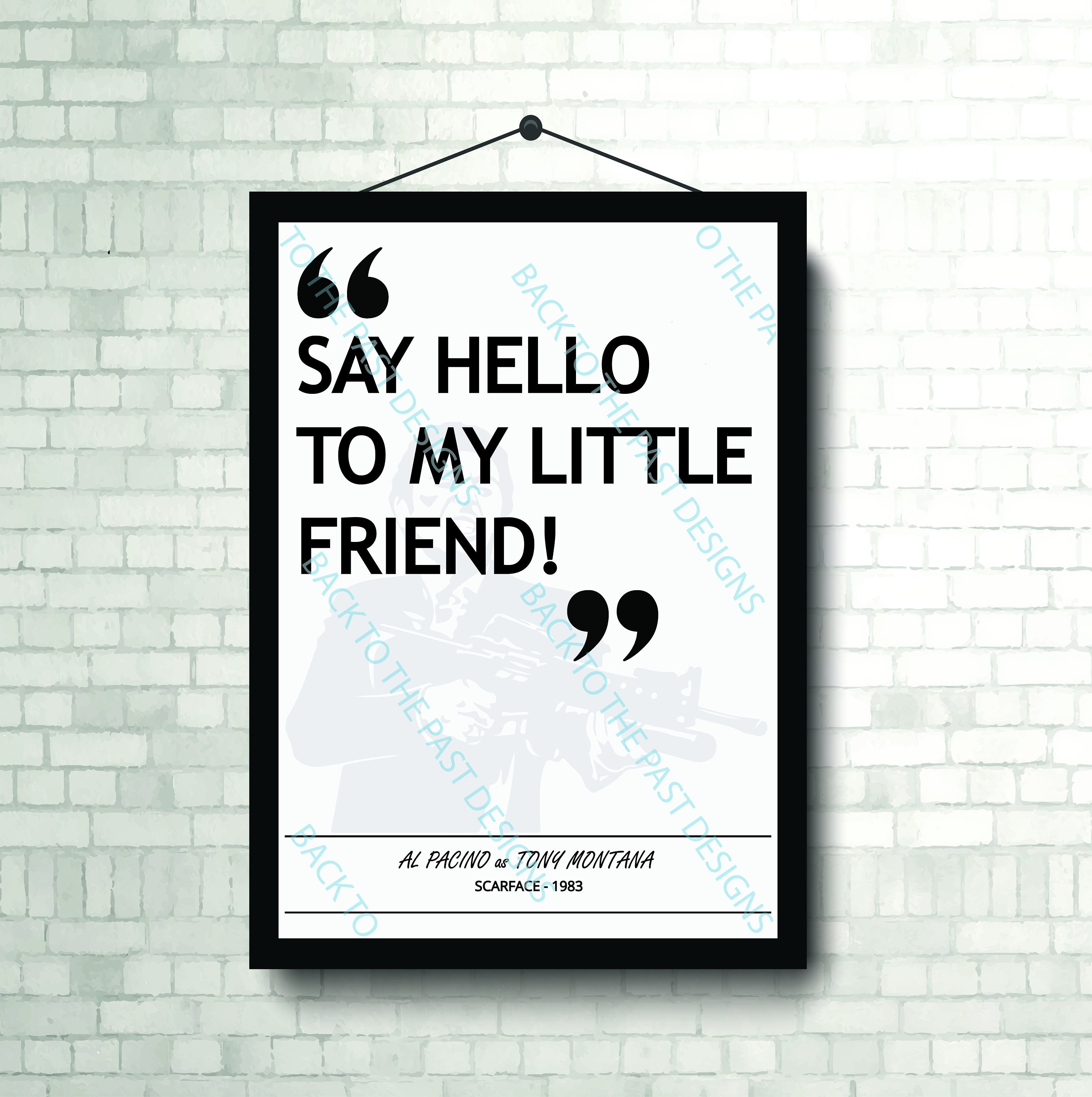 Movie Single Quote Print - Scarface