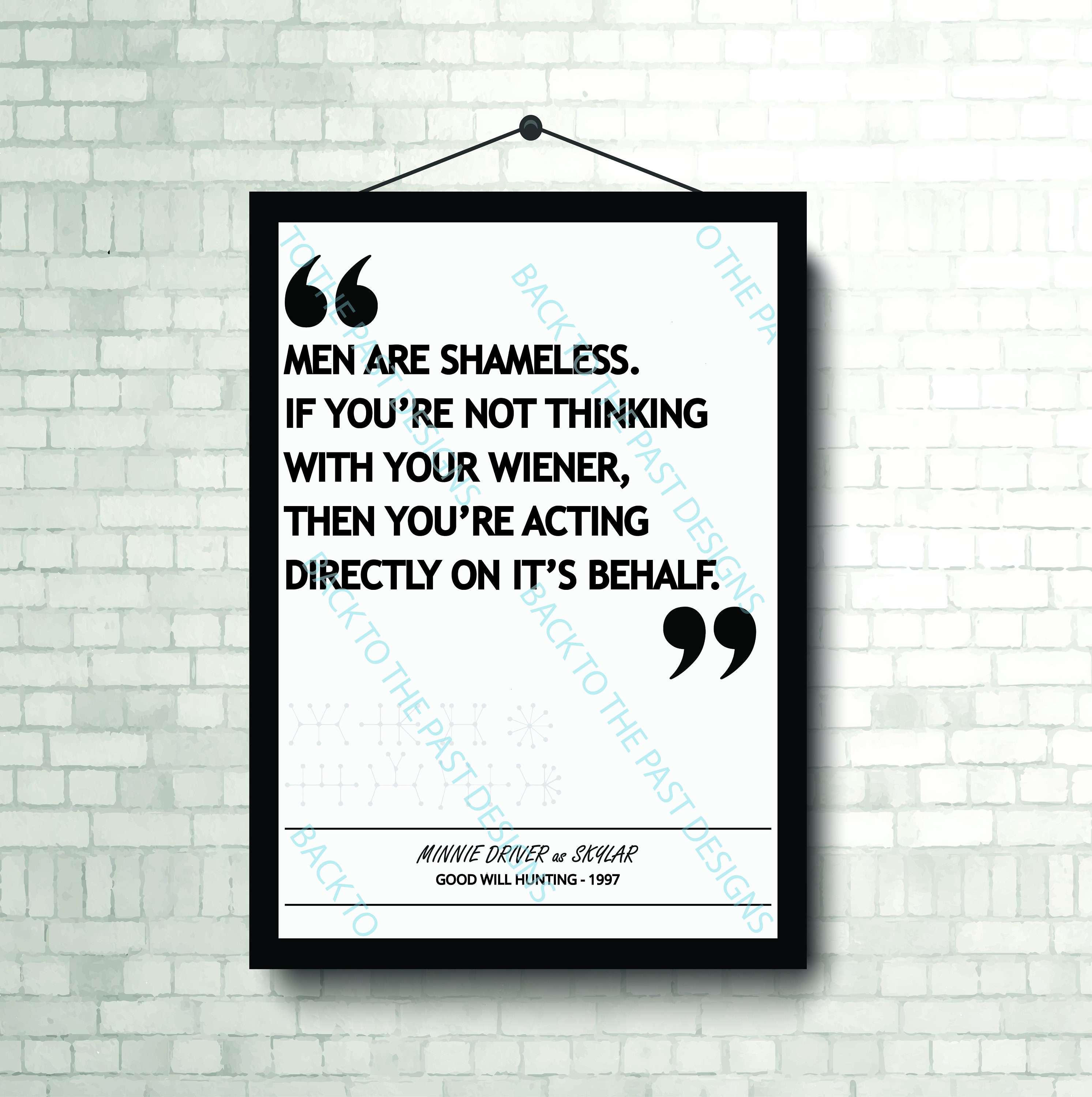 Movie Single Quote Print - Good Will Hunting