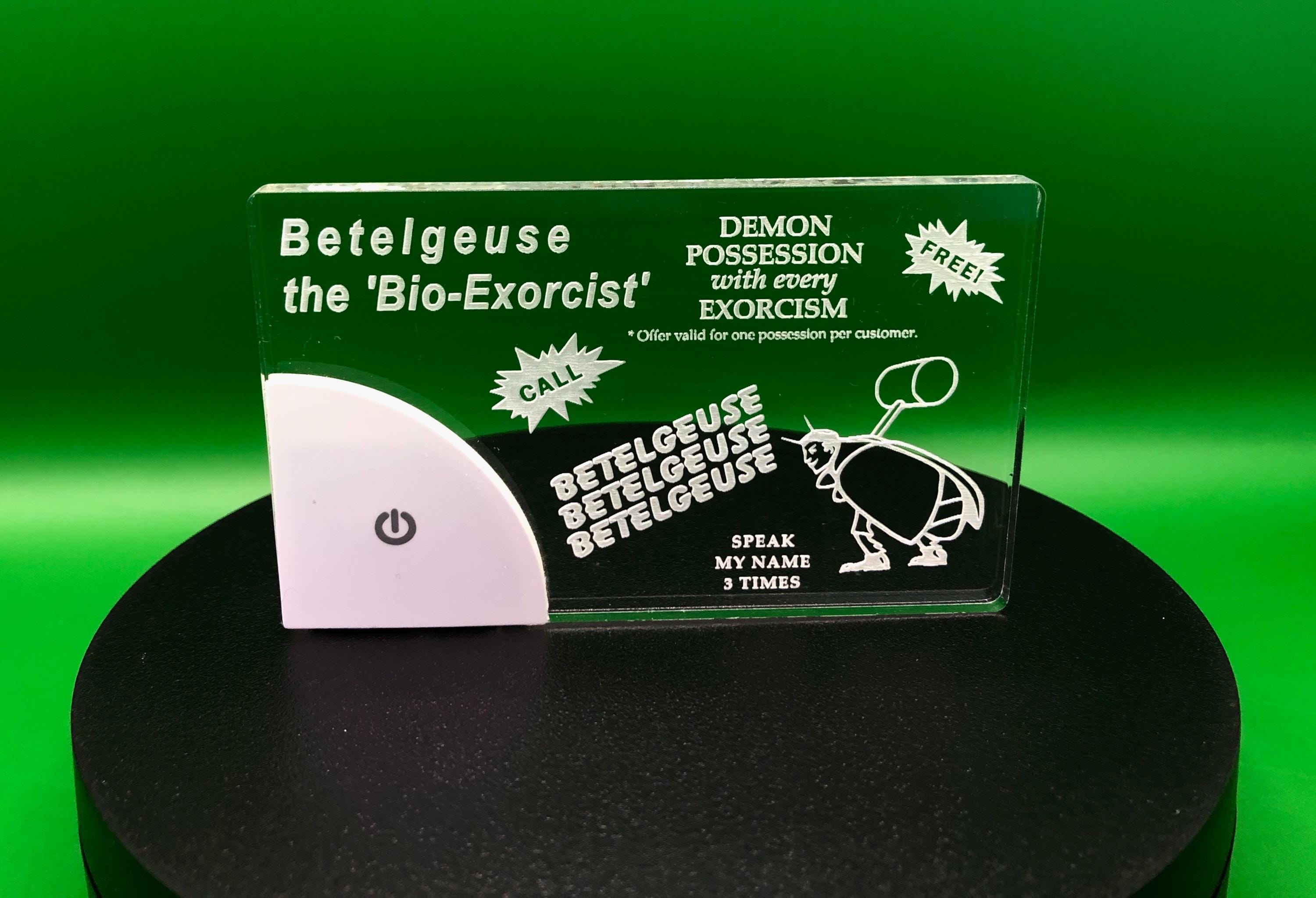 Beetlejuice Inspired Business card