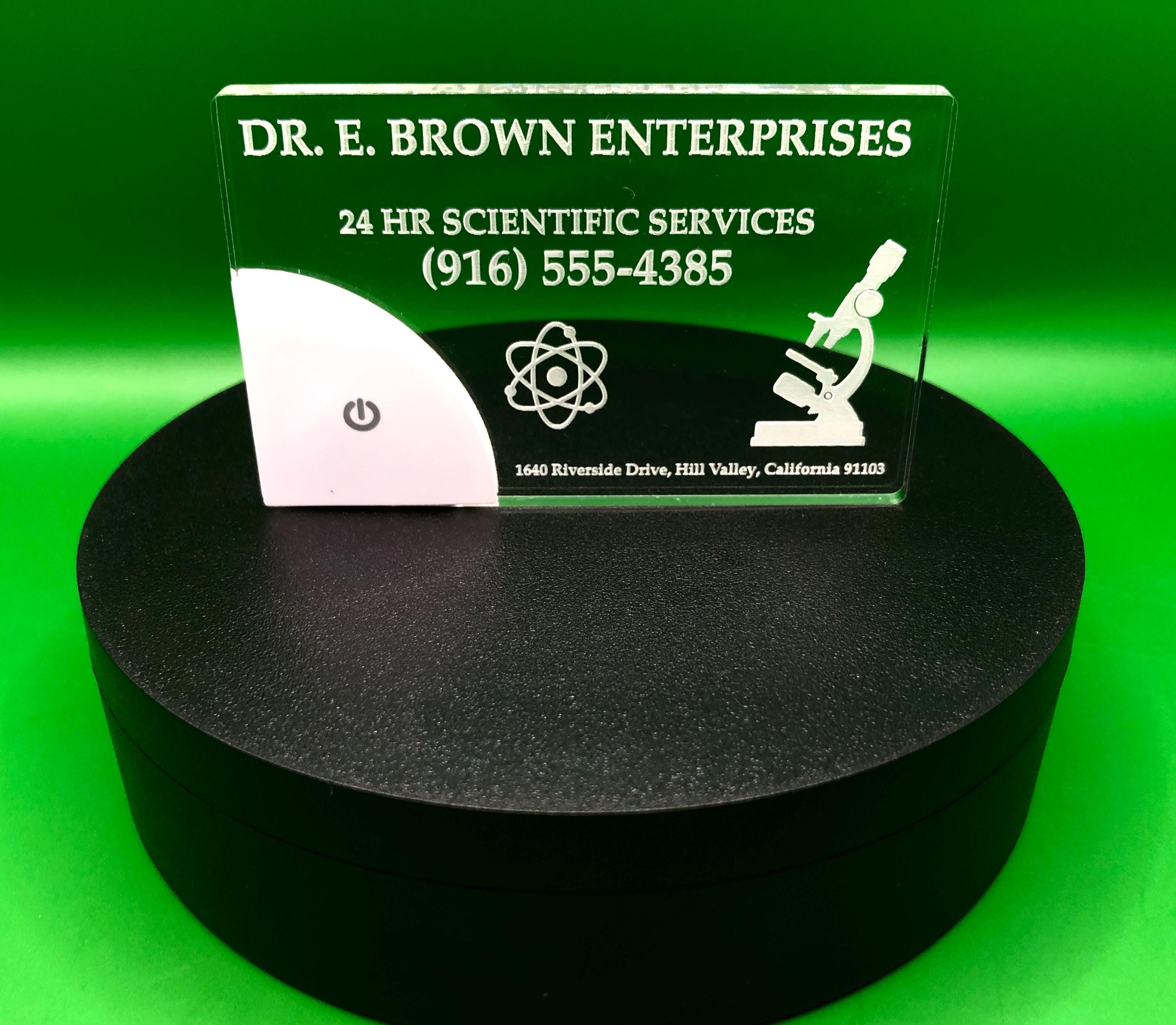 Doc Brown / Back To The Future inspired Business card