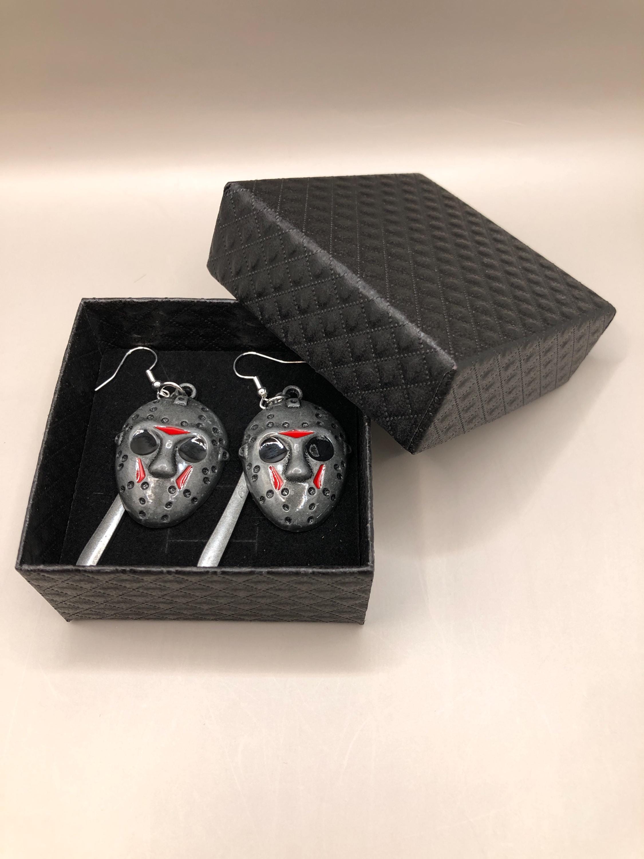 Jason Mask & Machete Earrings / Necklace