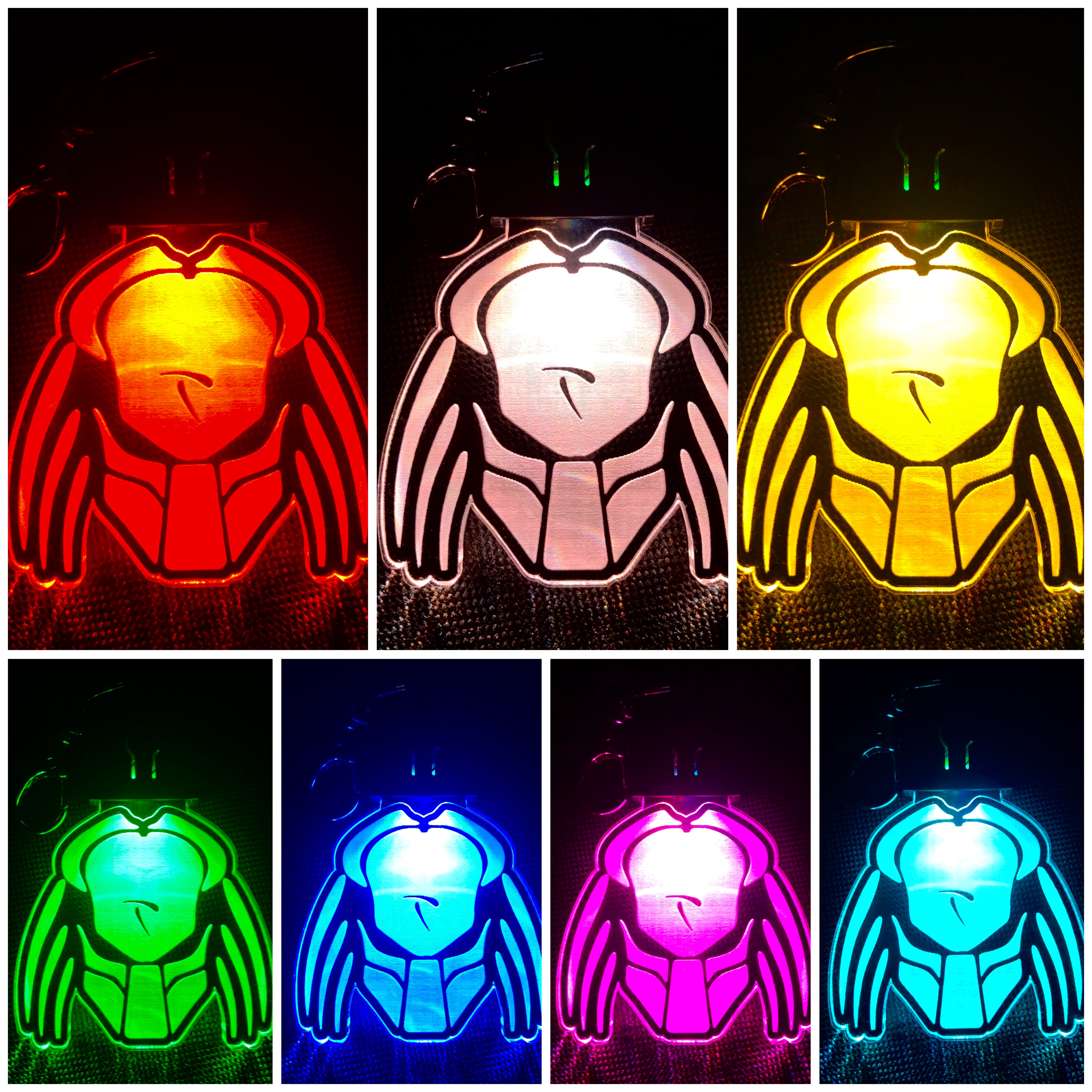 Predator Inspired LED keychain