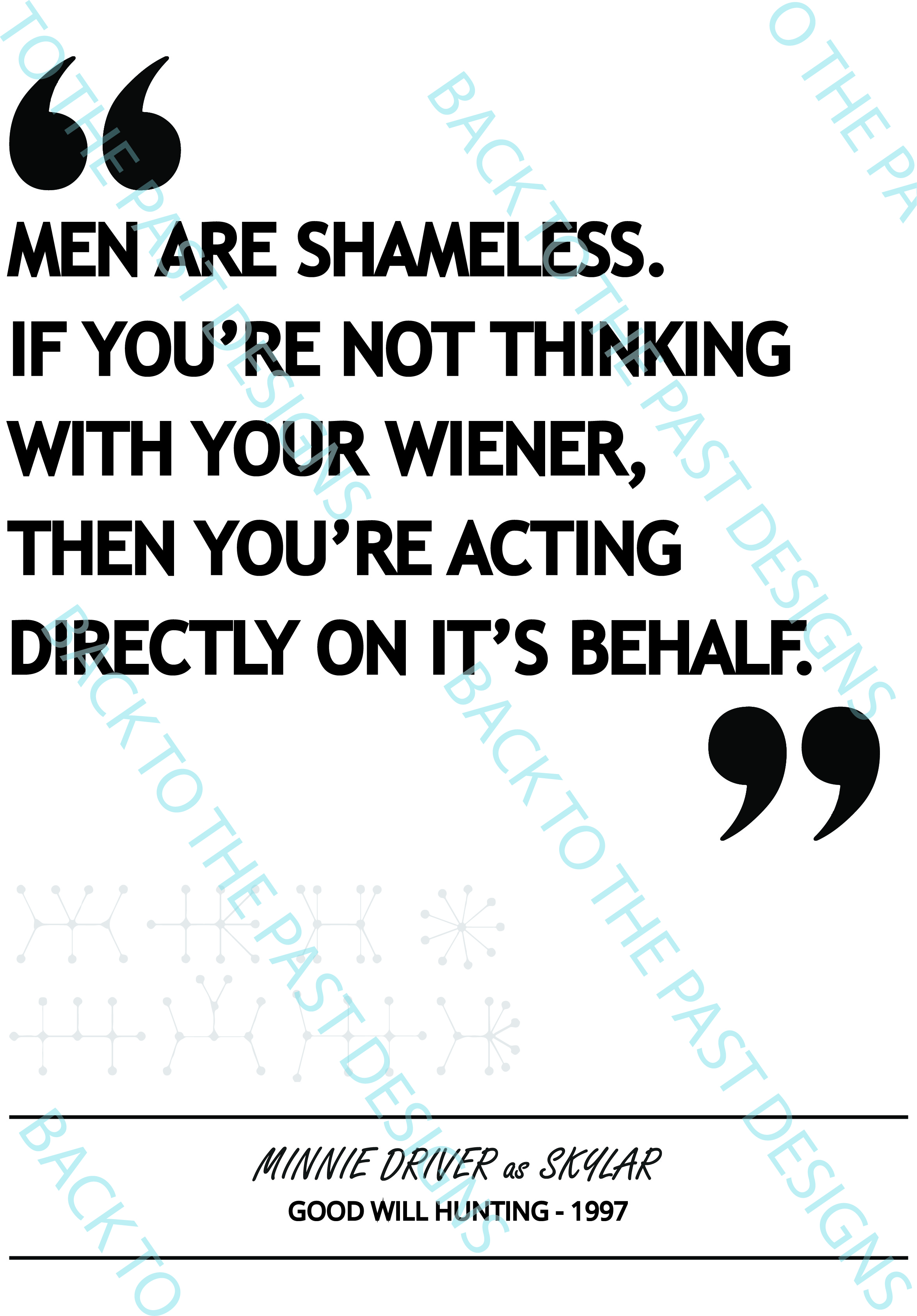 Movie Single Quote Print - Good Will Hunting