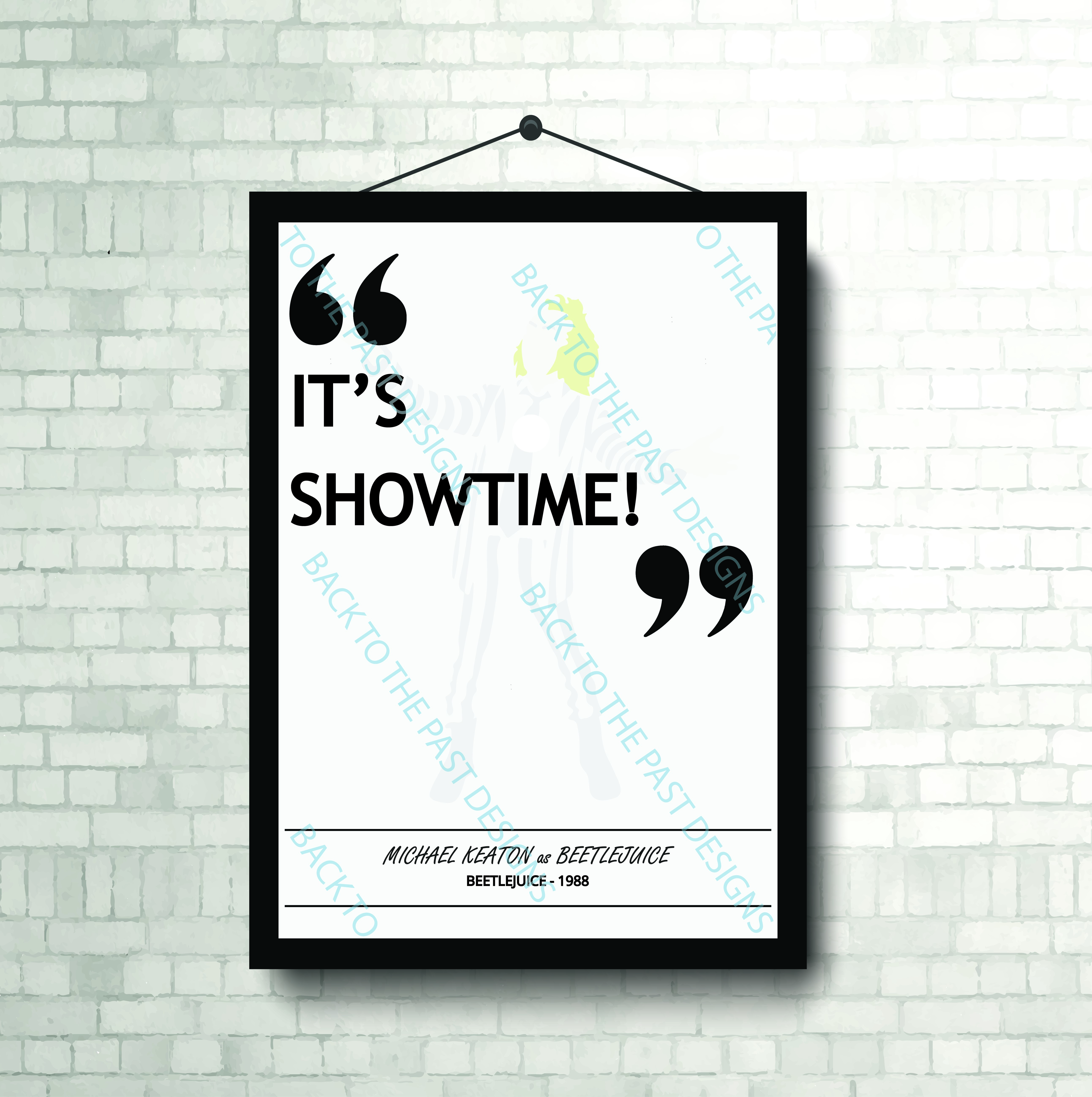 Movie Single Quote Print - Beetlejuice