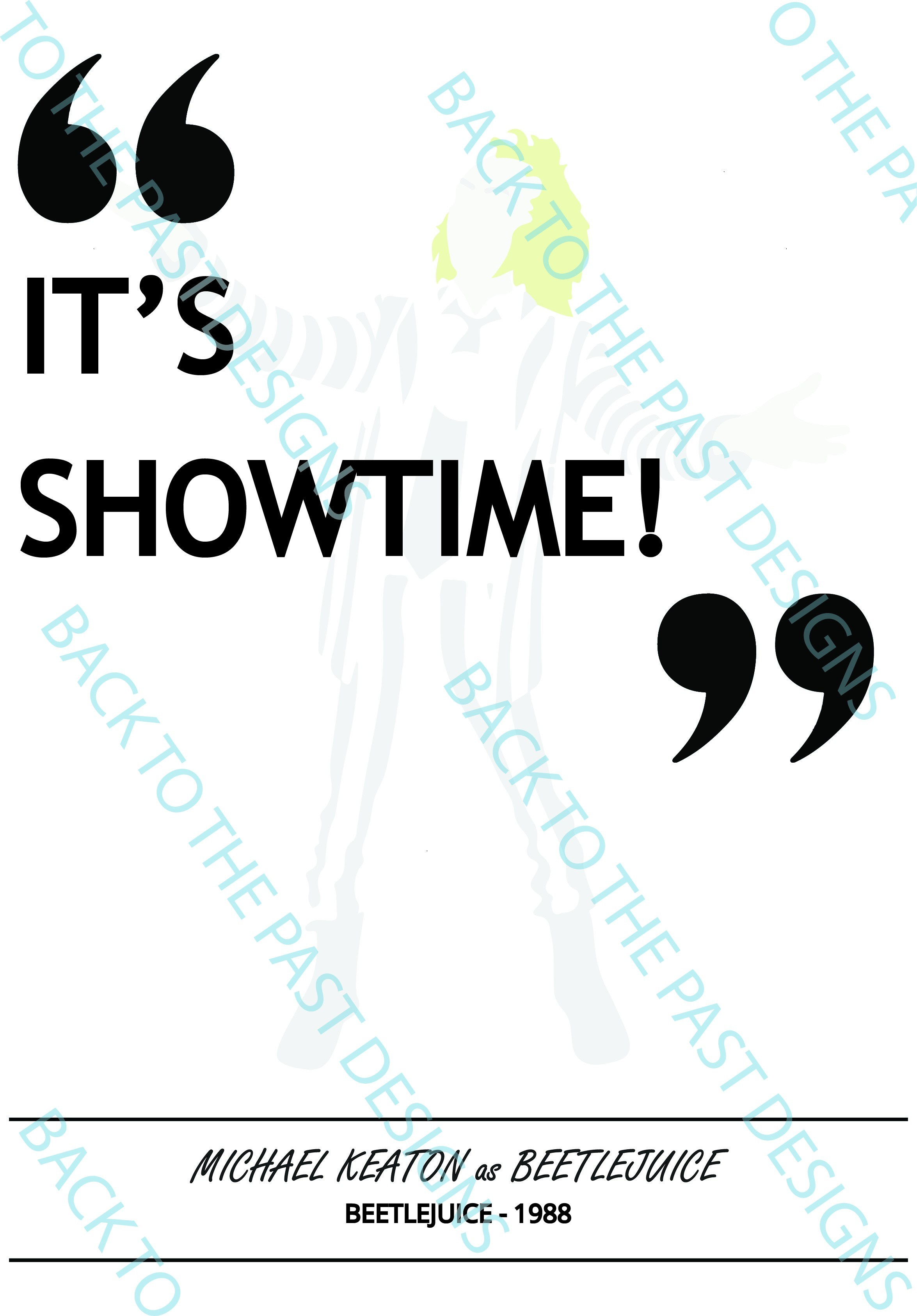 Movie Single Quote Print - Beetlejuice