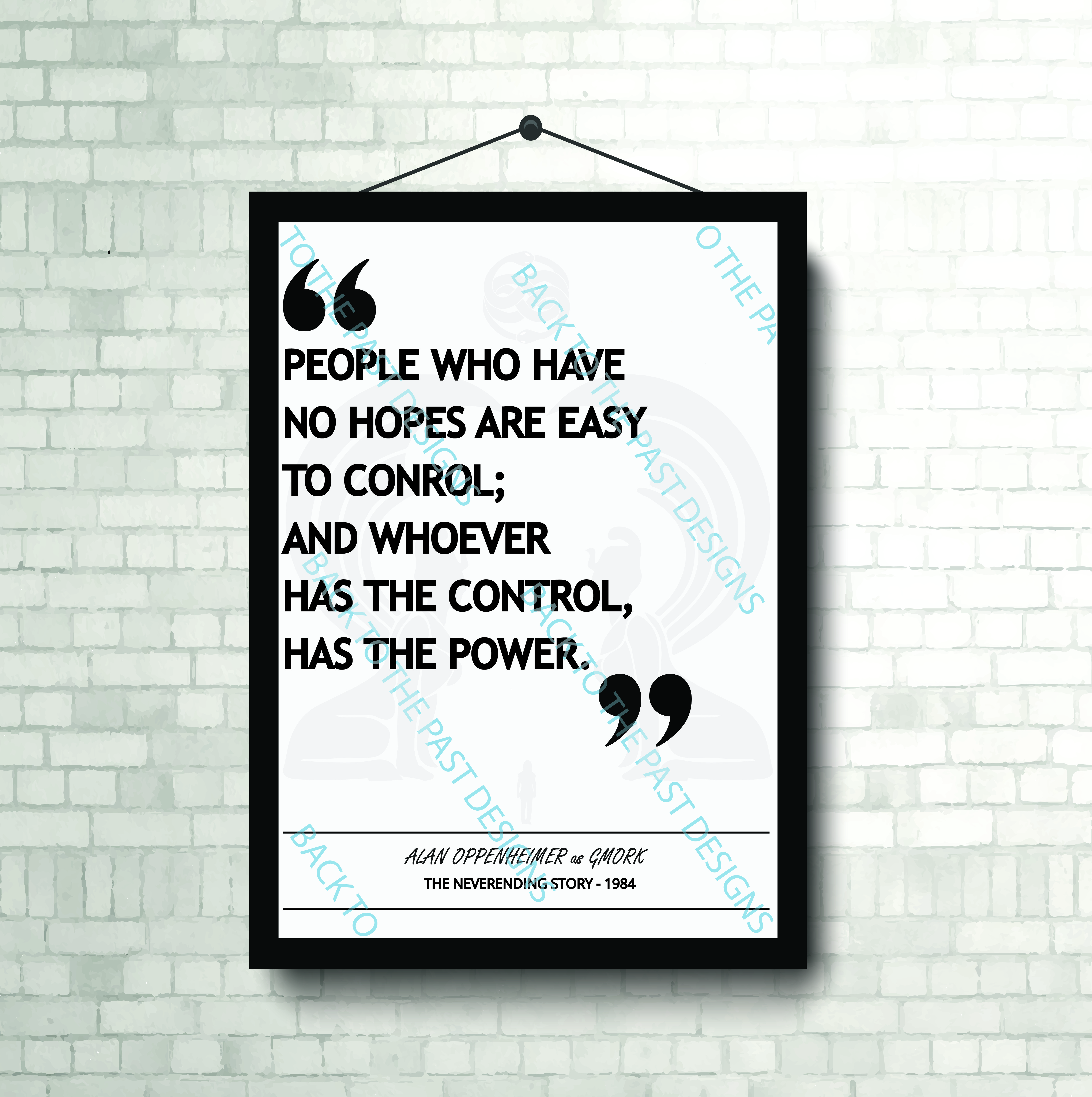 Movie Single Quote Print - The Neverending Story