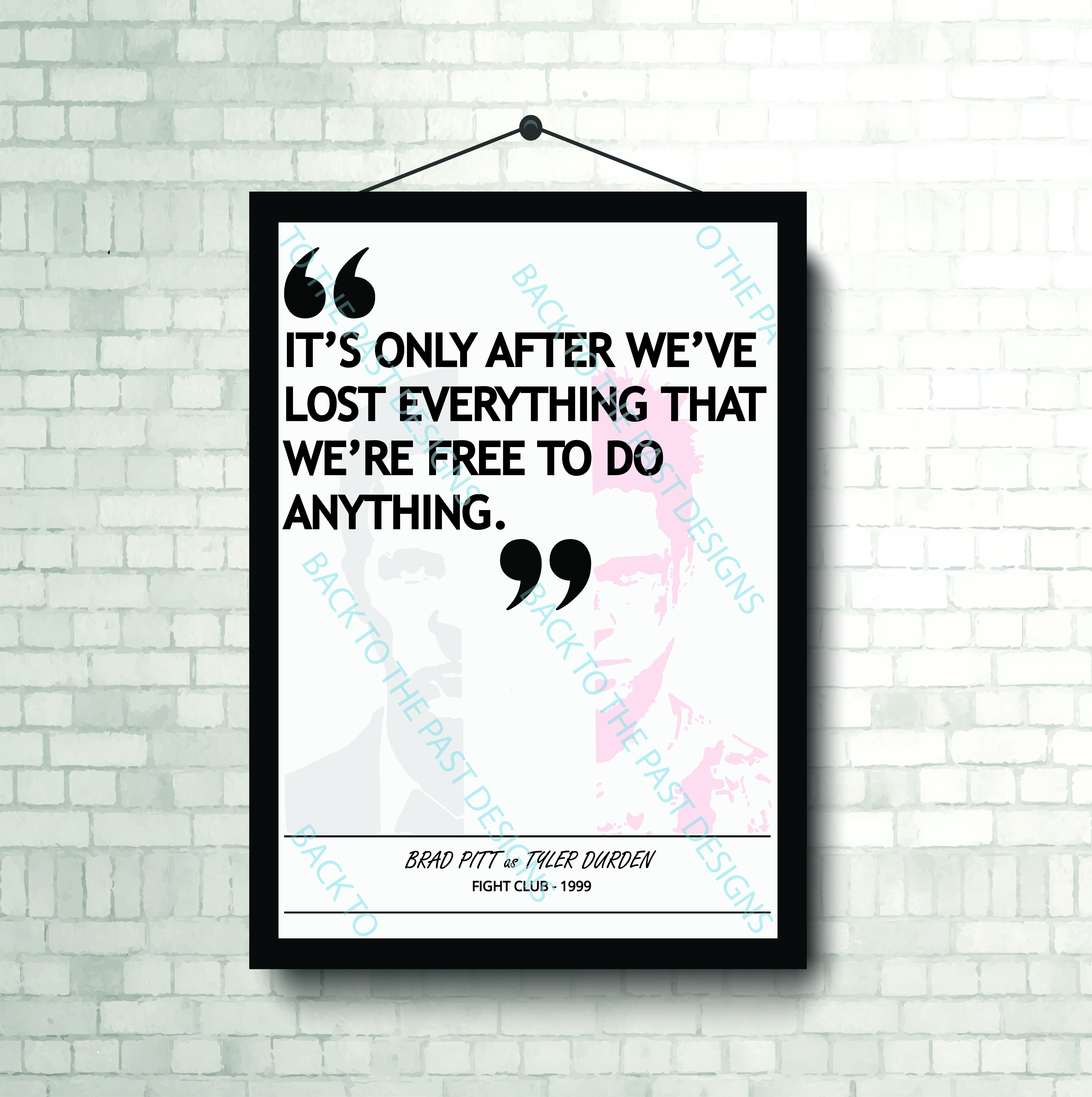 Movie Single Quote Print - Fight Club