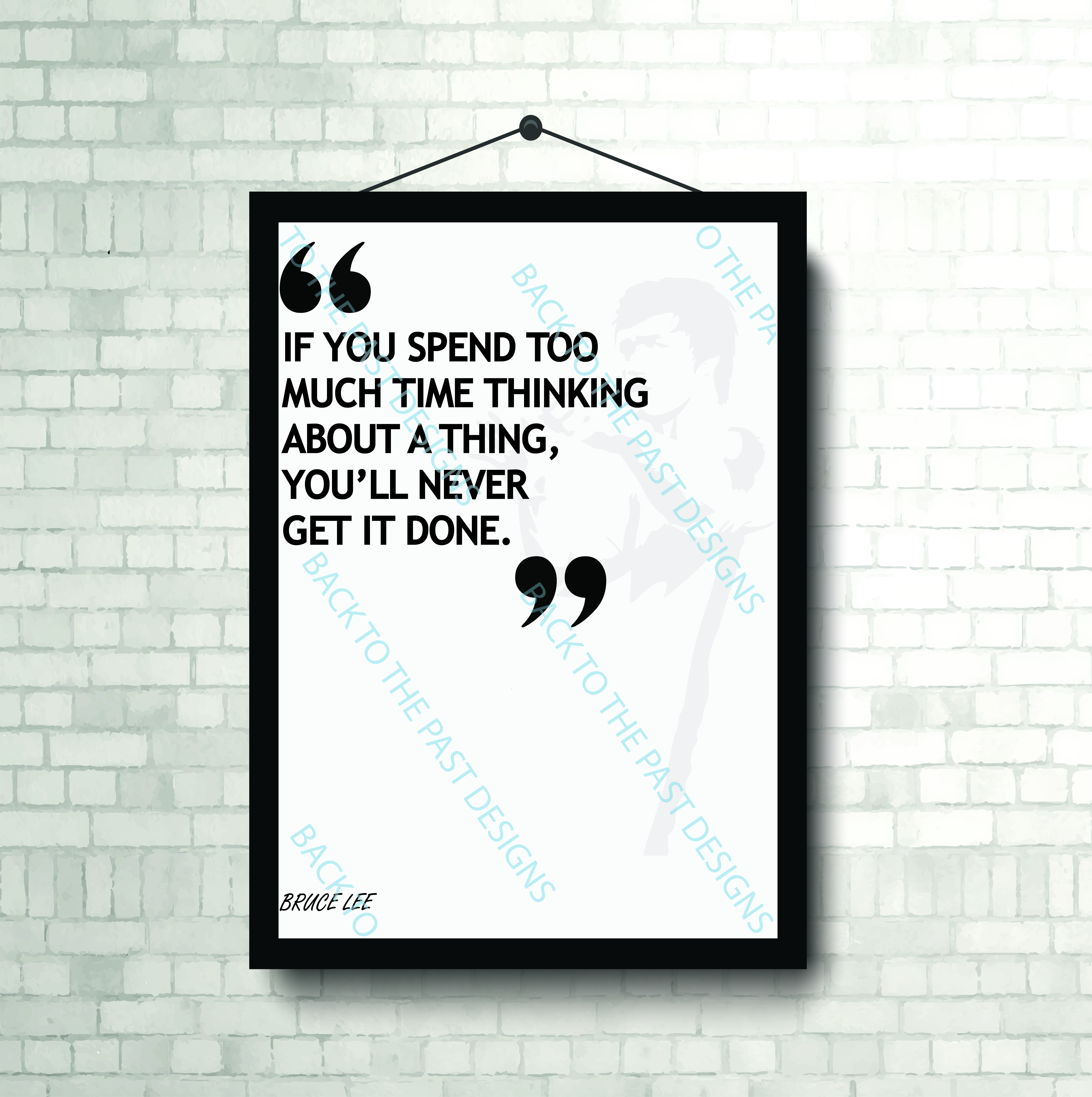 Movie Single Quote Print - Bruce Lee