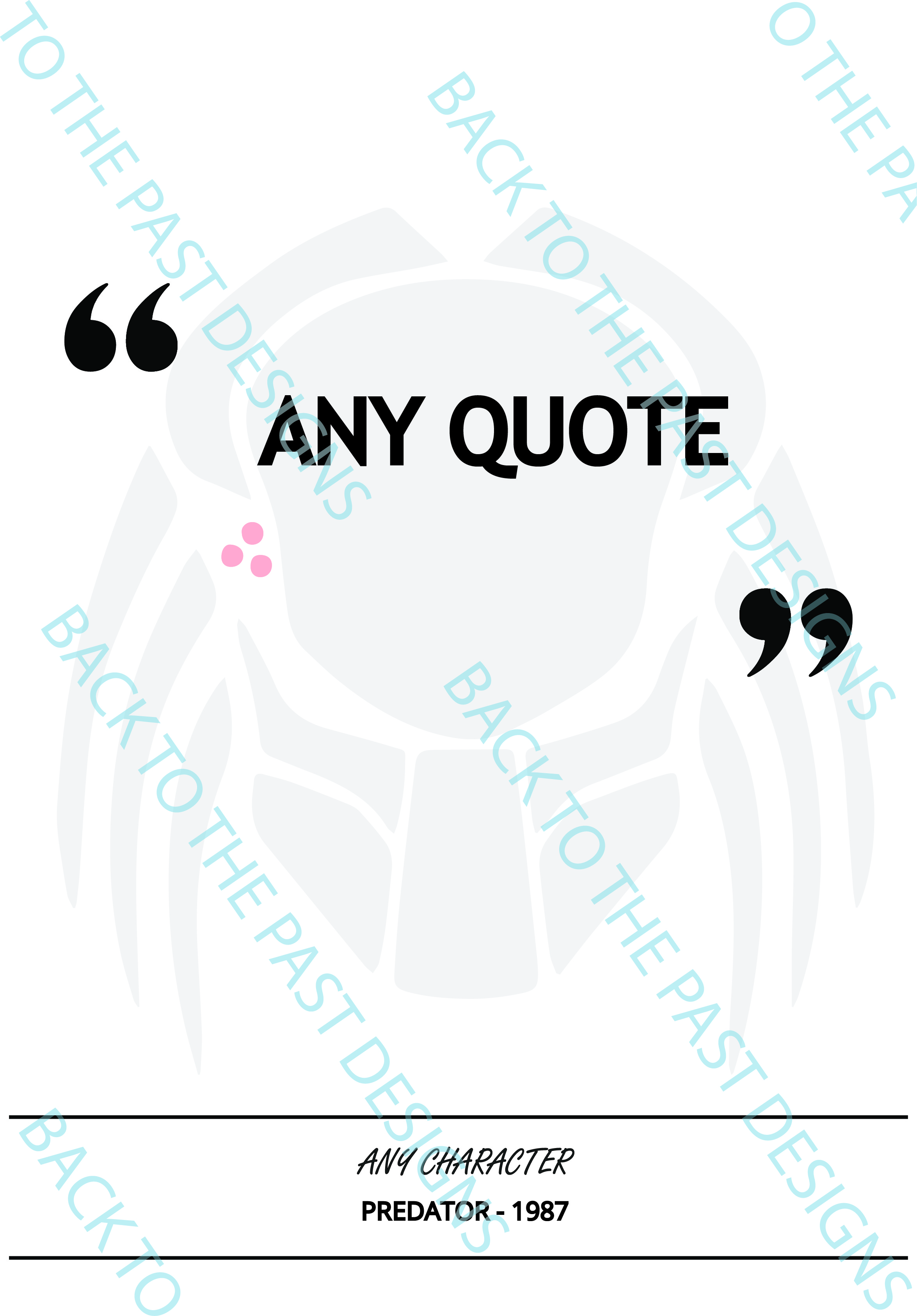 Movie Single Quote Print - Predator