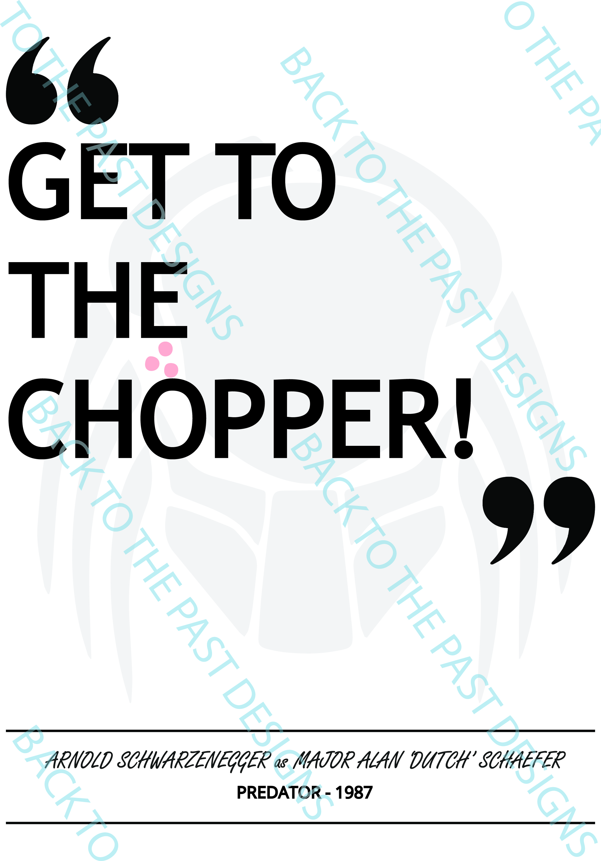 Movie Single Quote Print - Predator