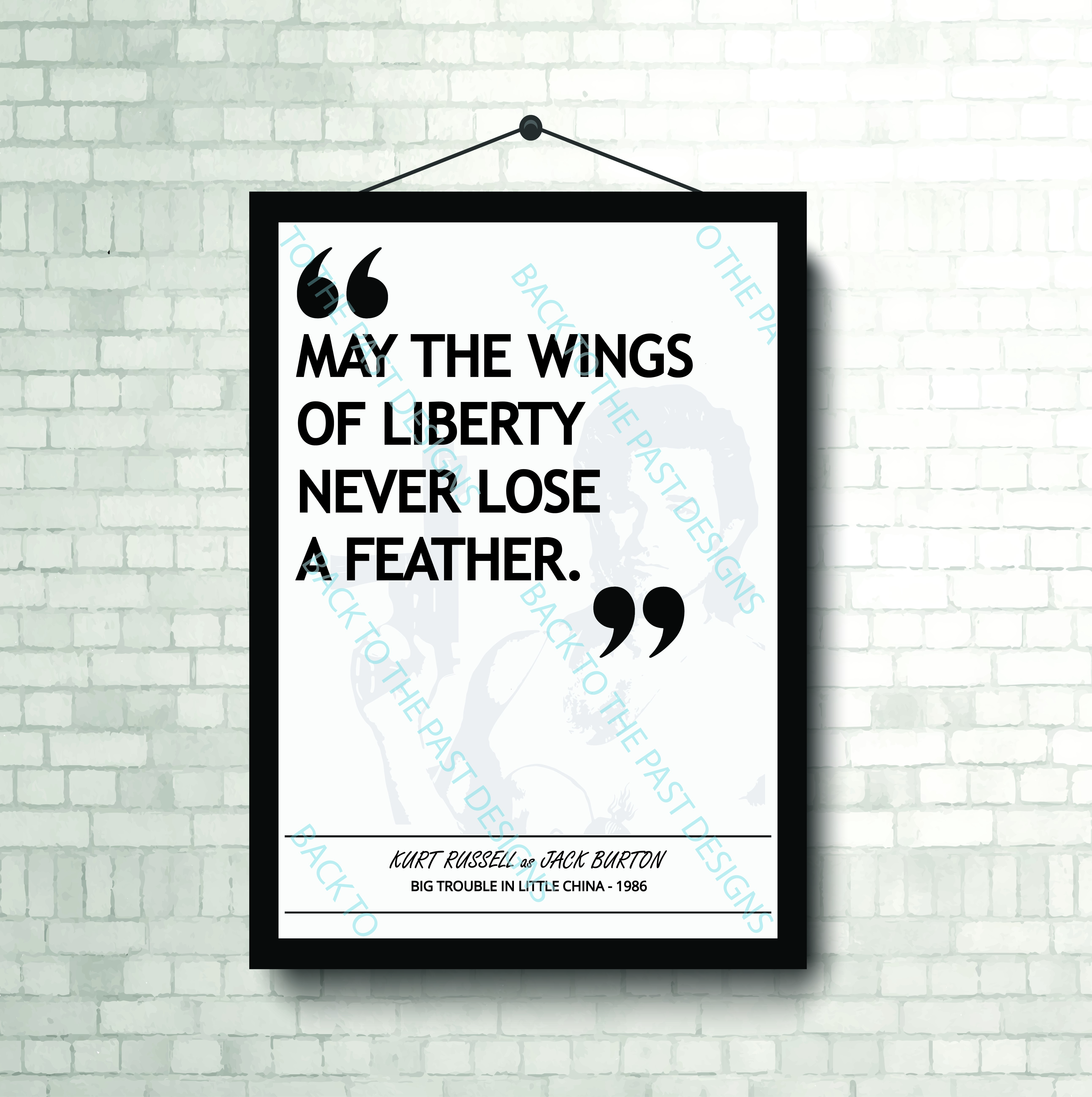 Movie Single Quote Print - Big Trouble in Little China