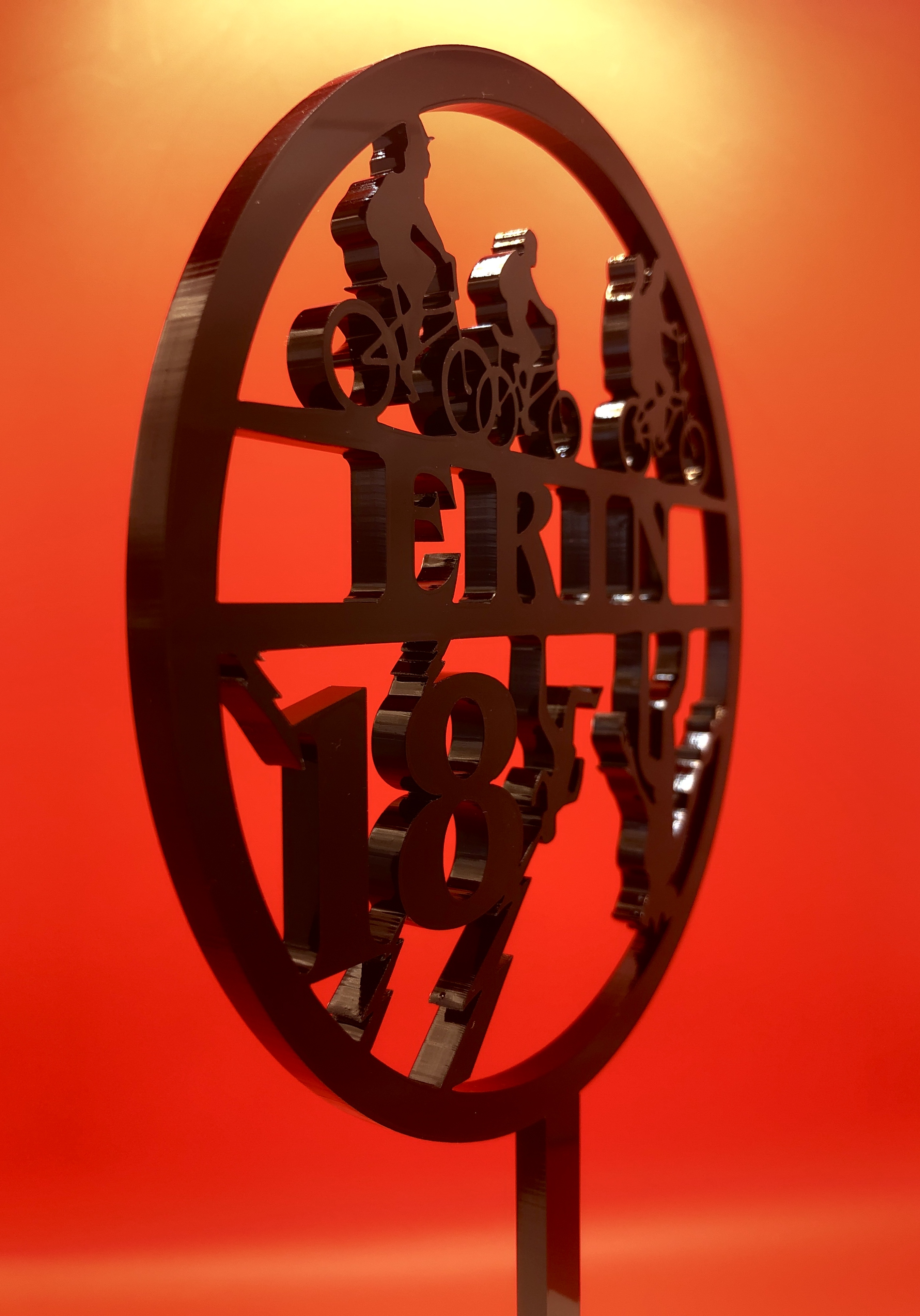 Stranger Things themed Cake Topper - Upside down