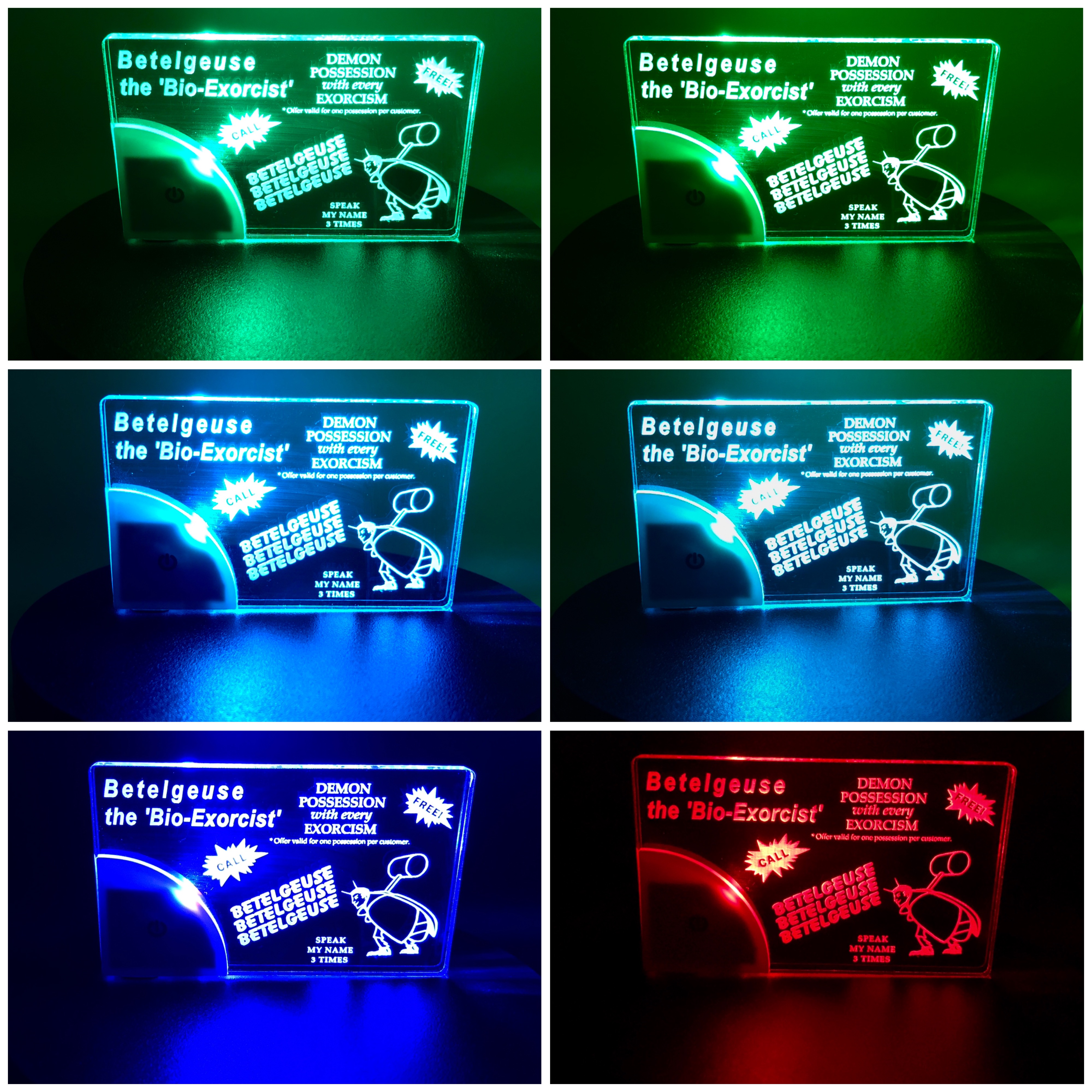 Beetlejuice Inspired Business card