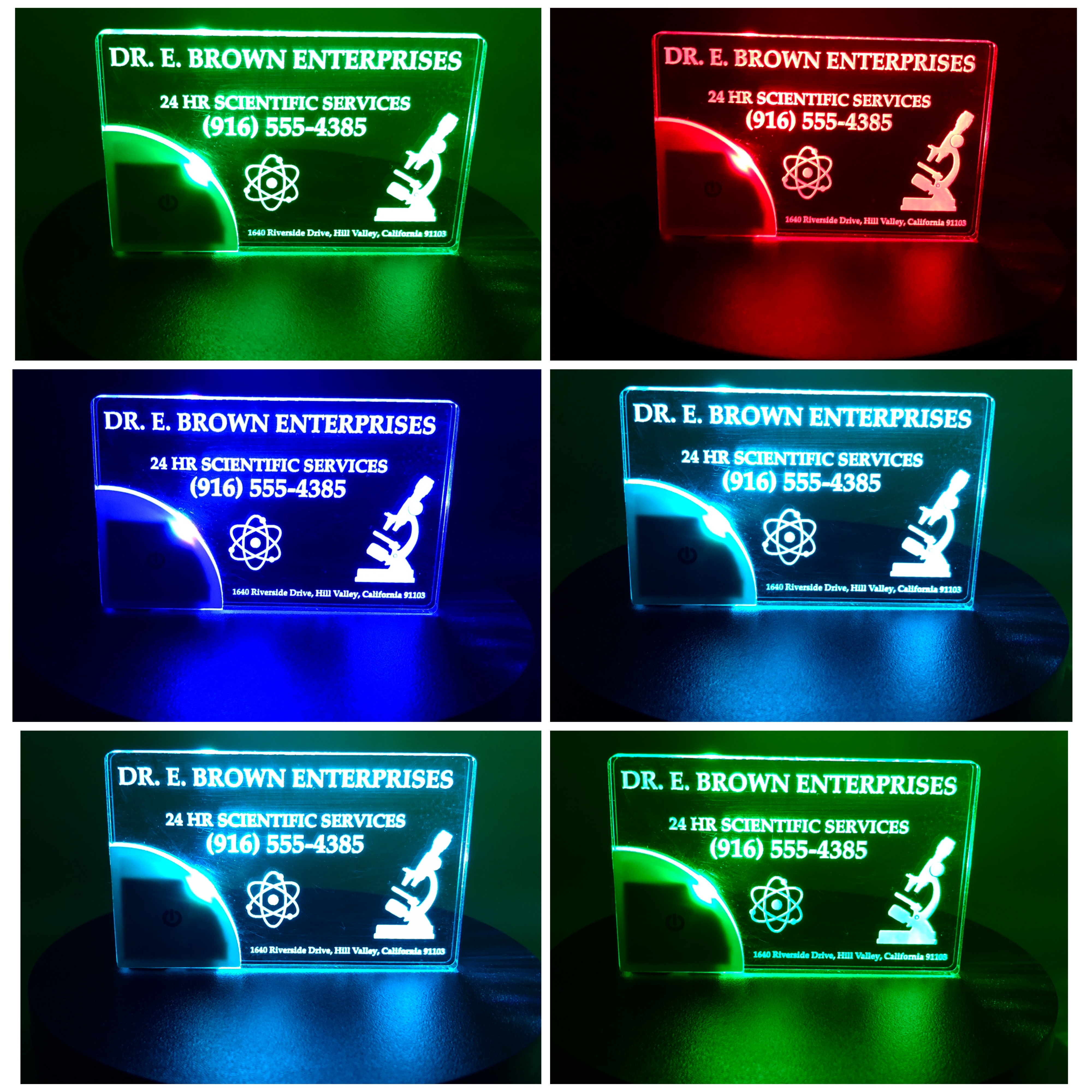 Doc Brown / Back To The Future inspired Business card