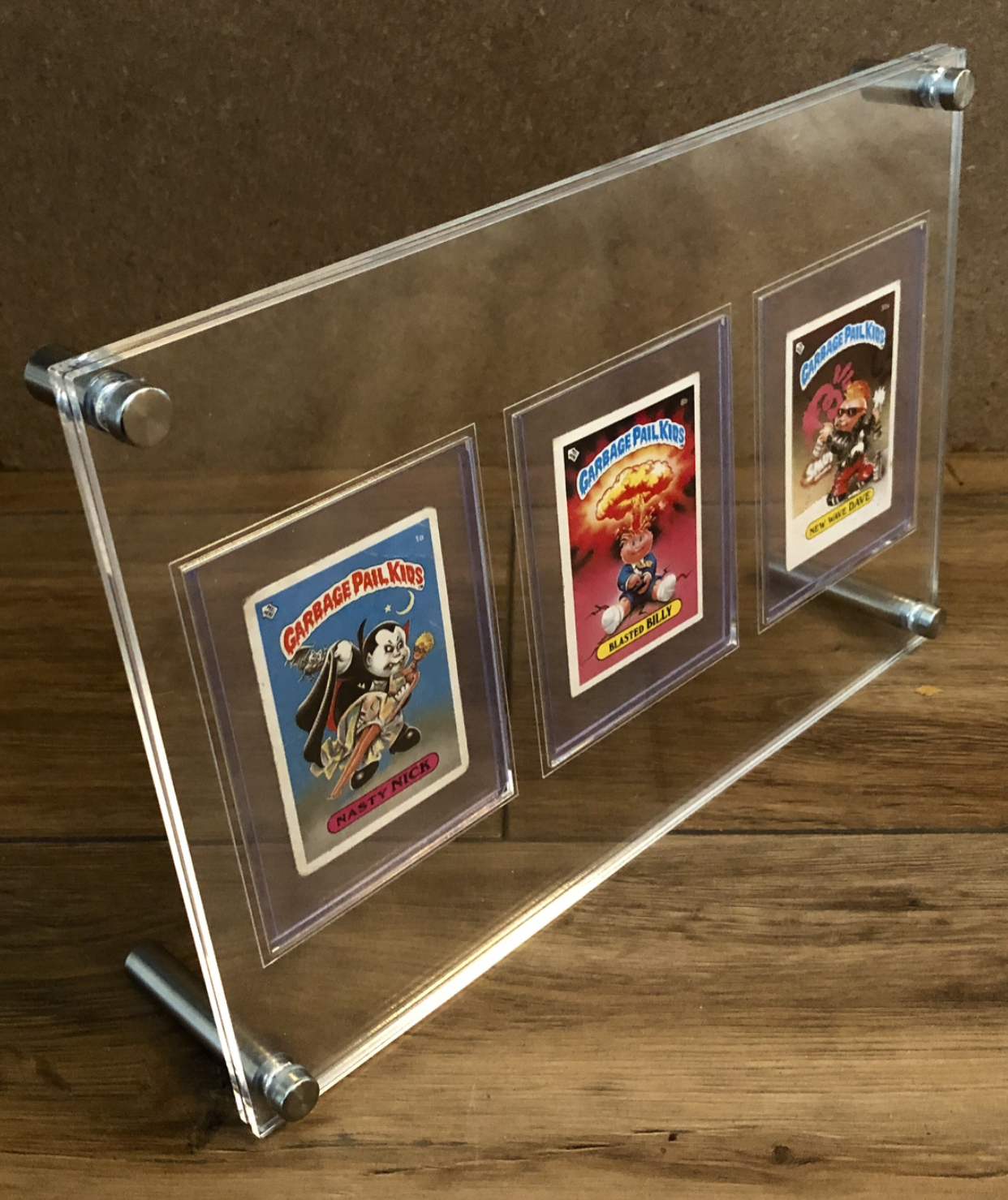Acrylic trading card display frame