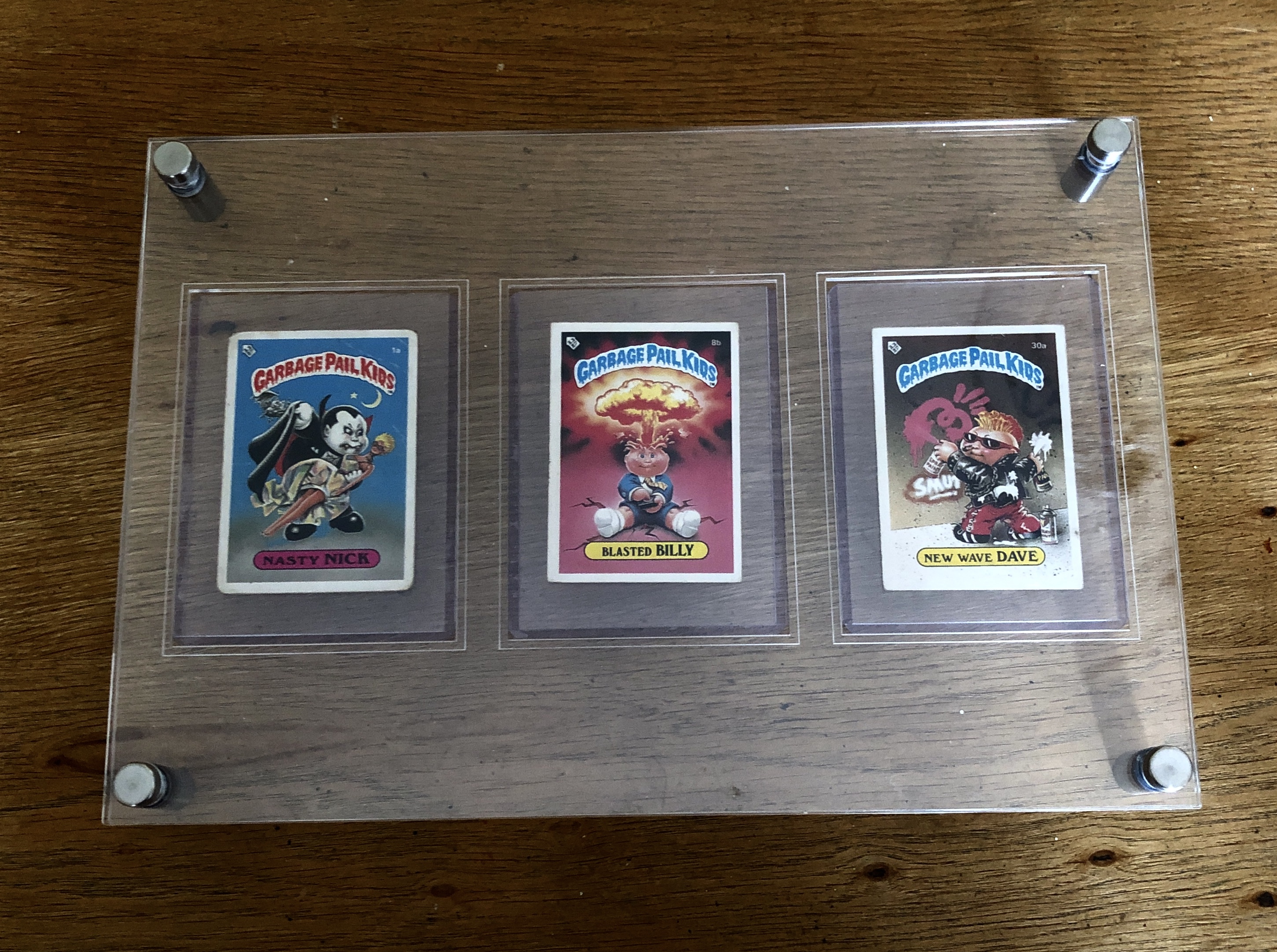 Acrylic trading card display frame
