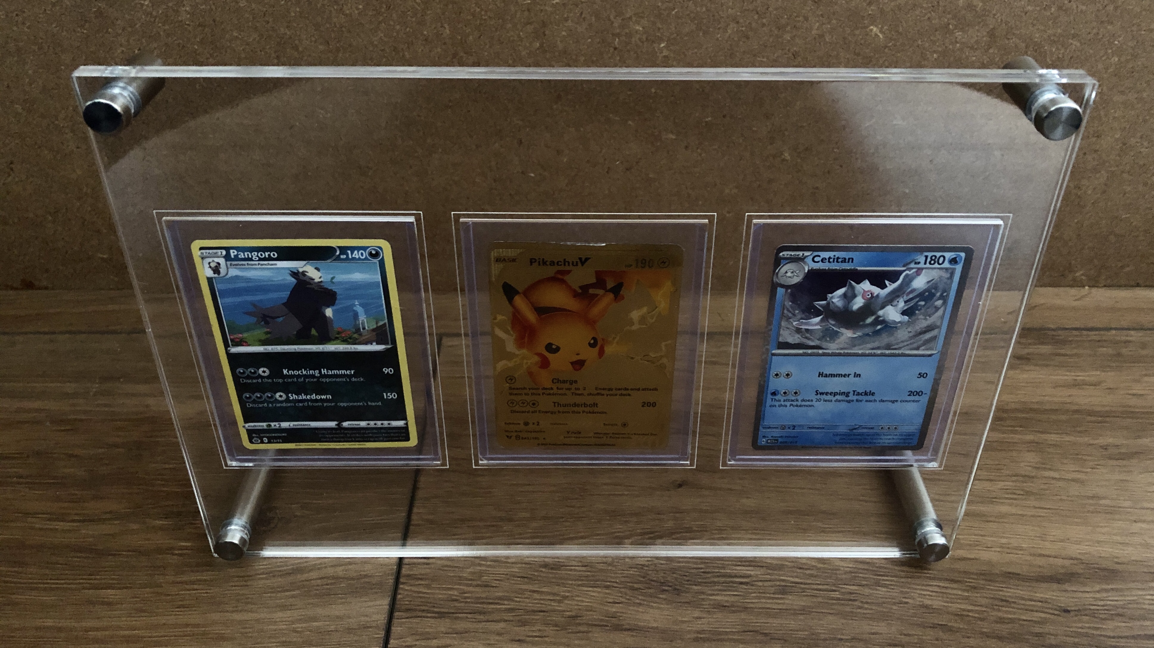 Acrylic trading card display frame