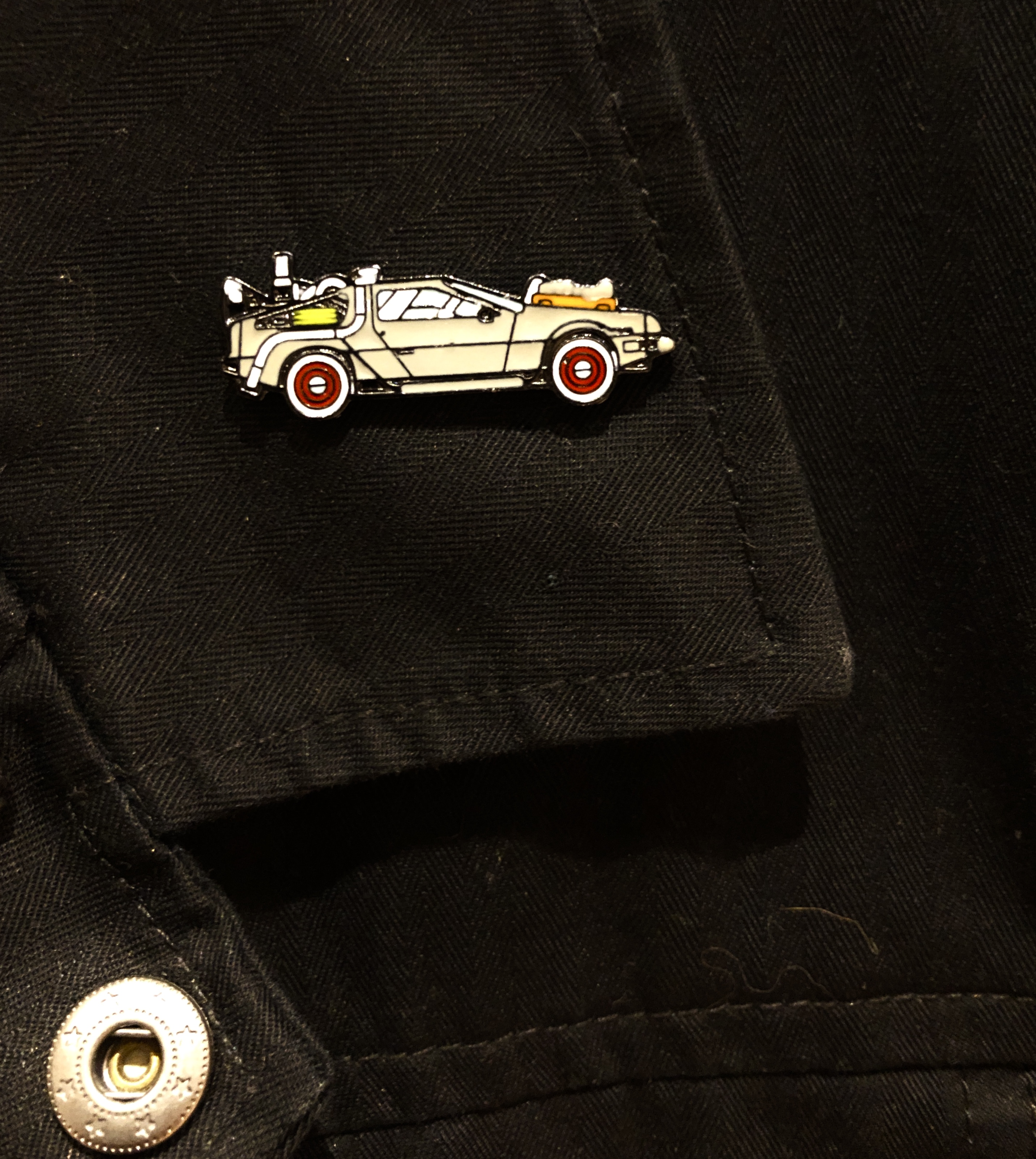 Delorean from Back to the Future Enamel Pin Badge
