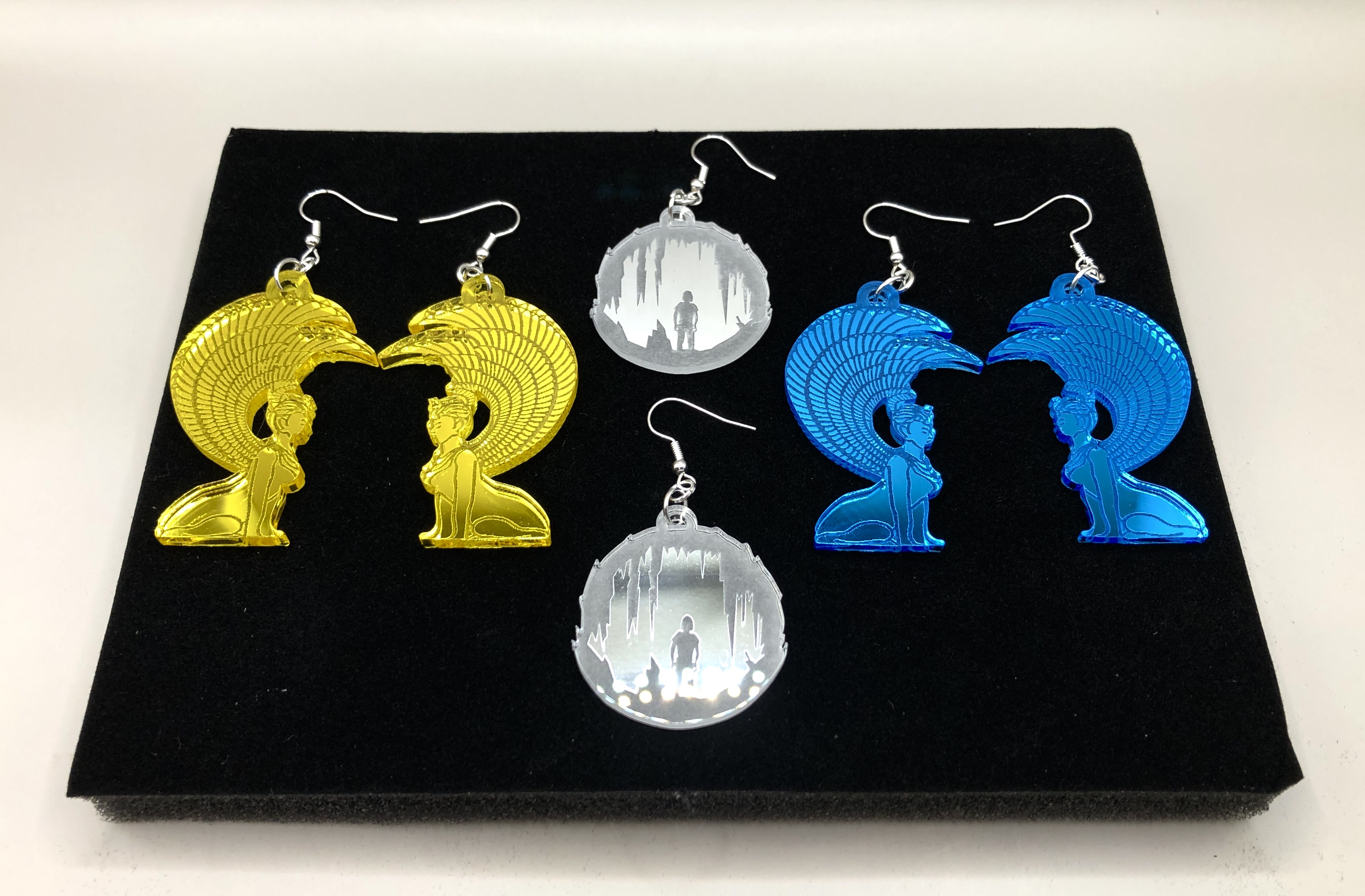 Neverending Story inspired Earrings / Sphinx gate / Magic mirror gate / Southern Oracle