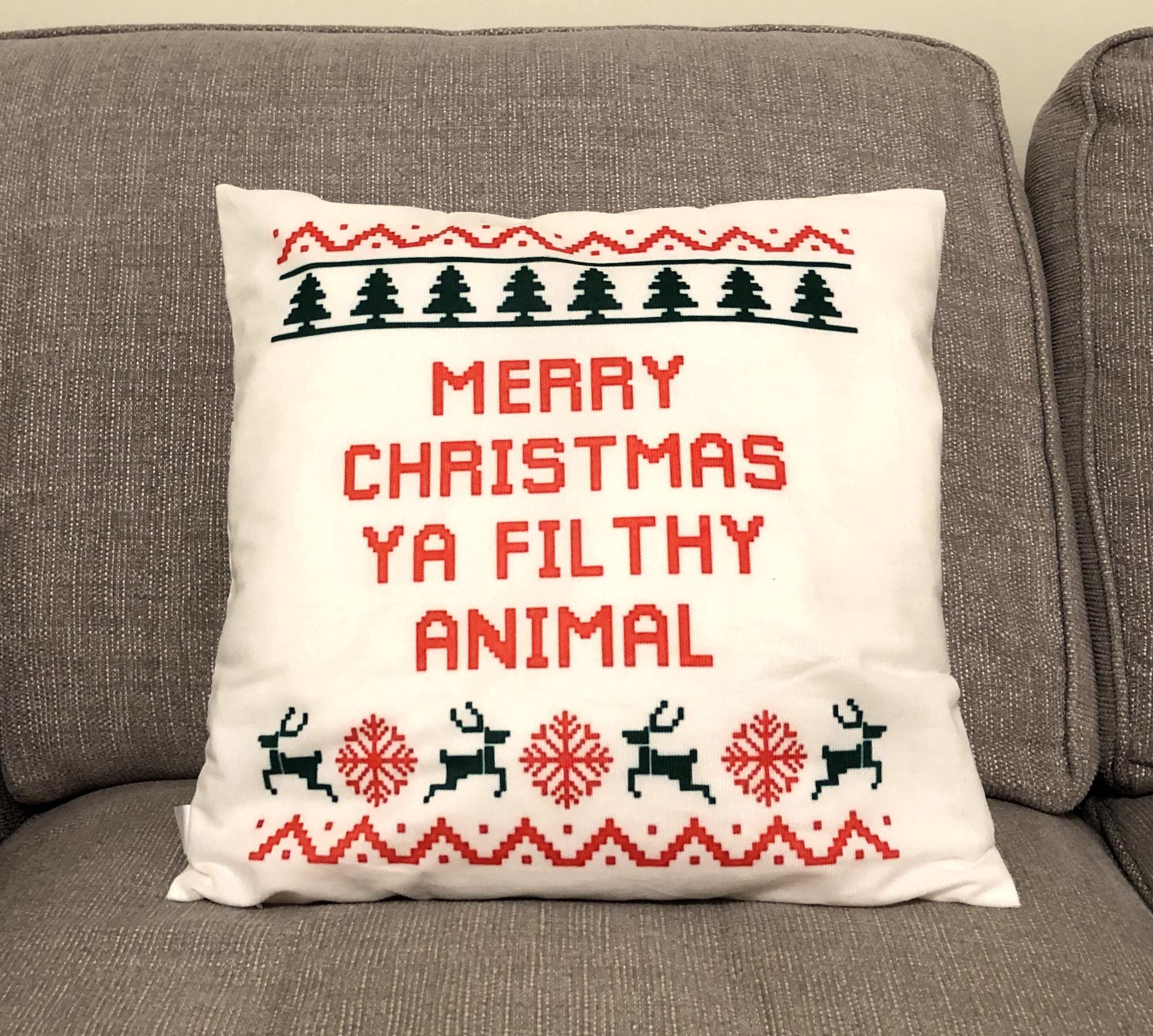 Home Alone themed cushion covers