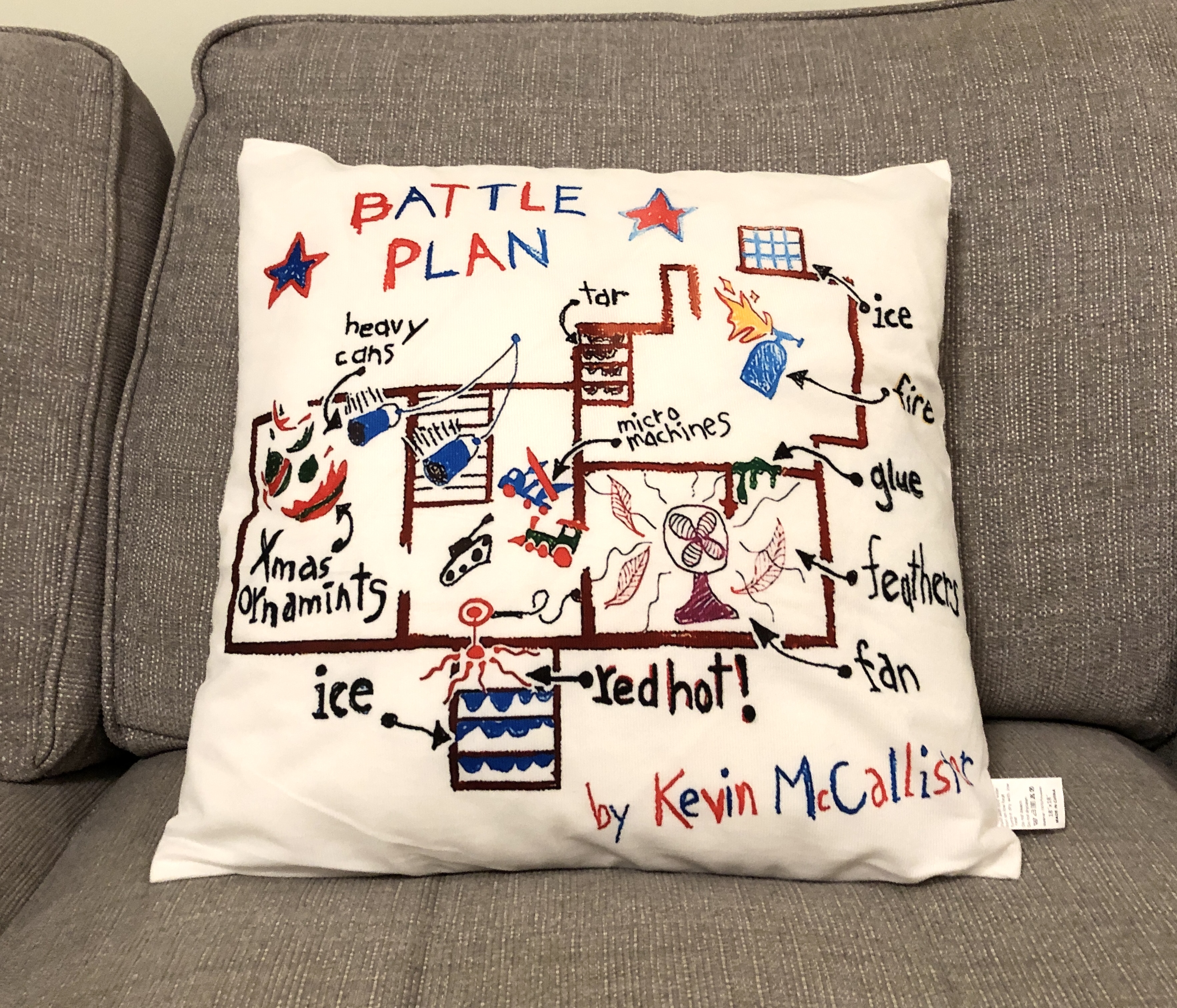 Home Alone themed cushion covers