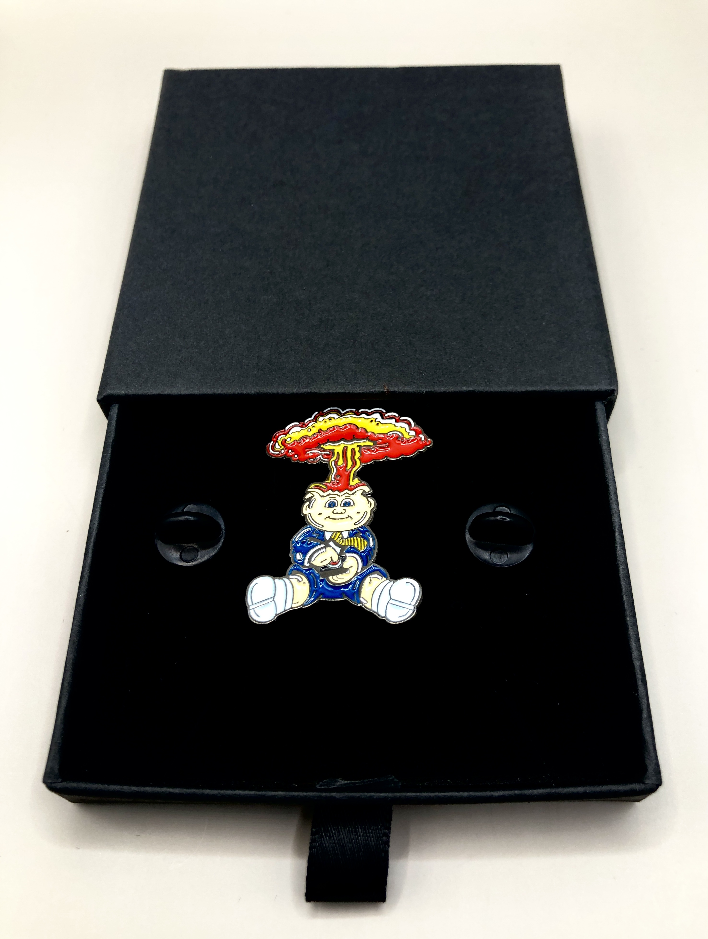 Adam Bomb Garbage Pail Kids Enamel Pin Badge
