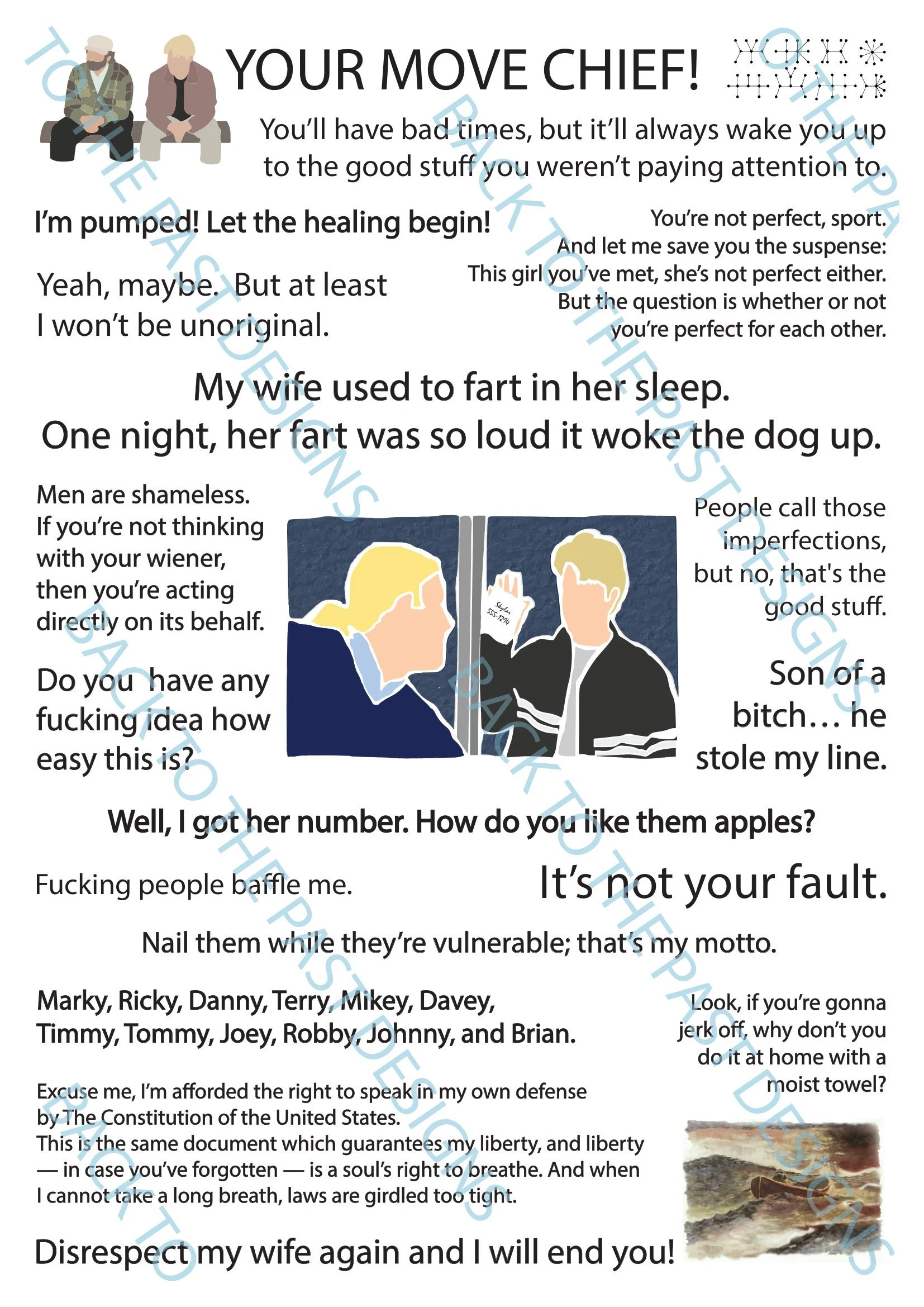 Movie Quote Print - Good Will Hunting