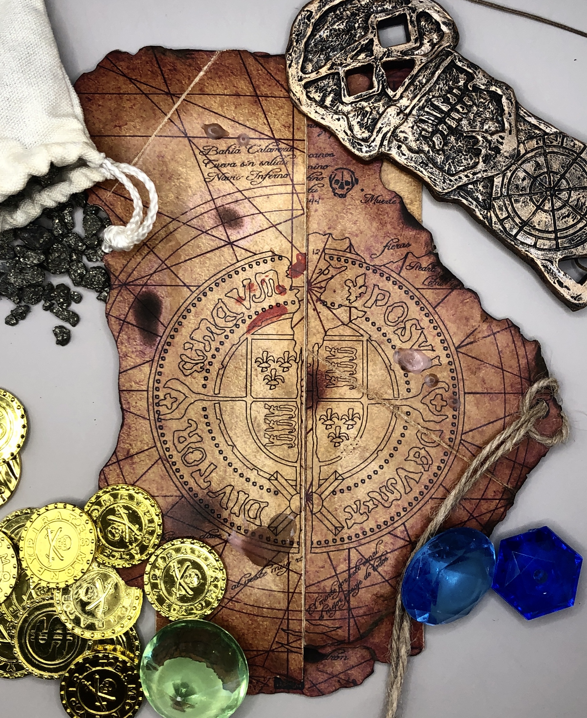 Handmade Goonies Treasure Map