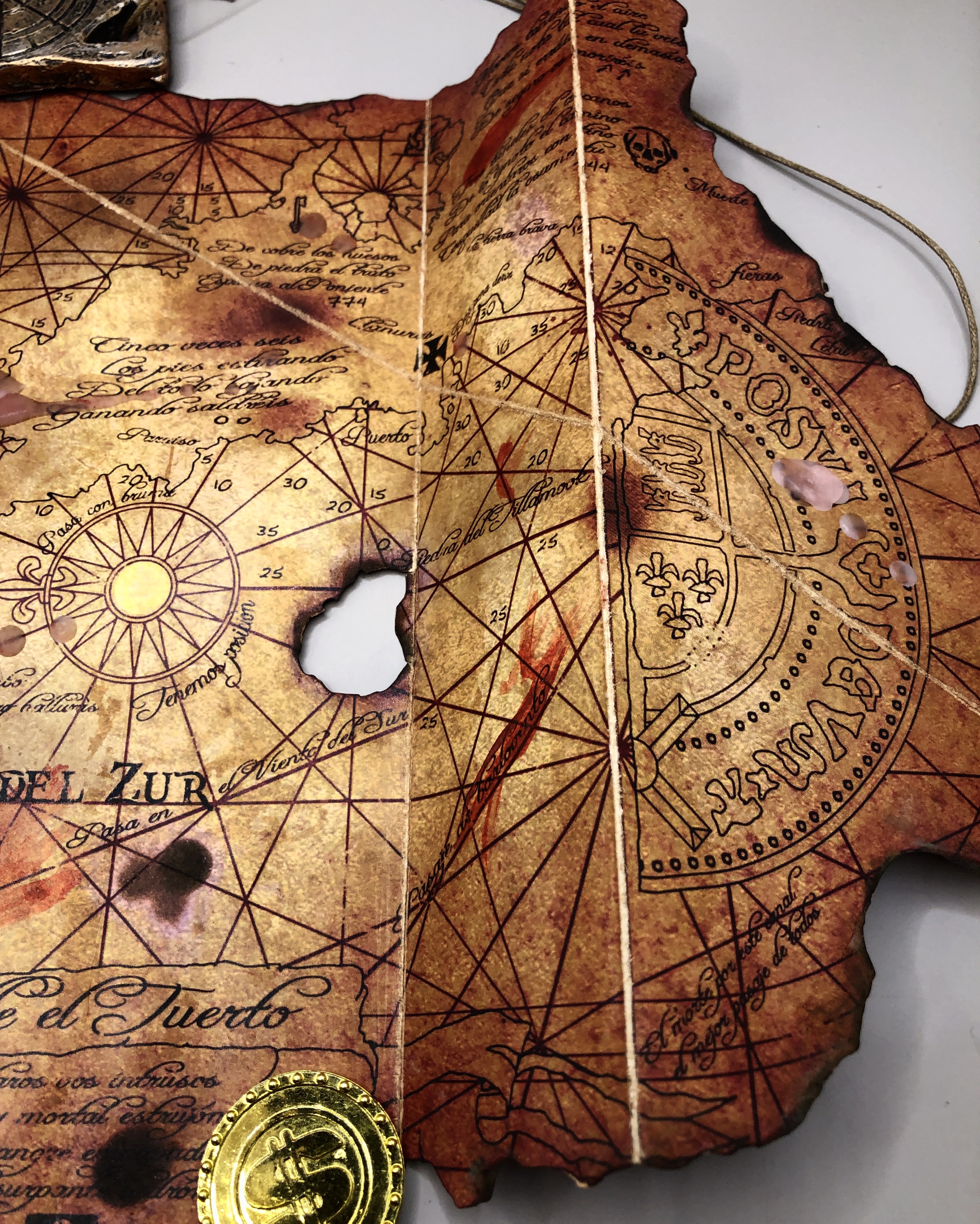 Handmade Goonies Treasure Map