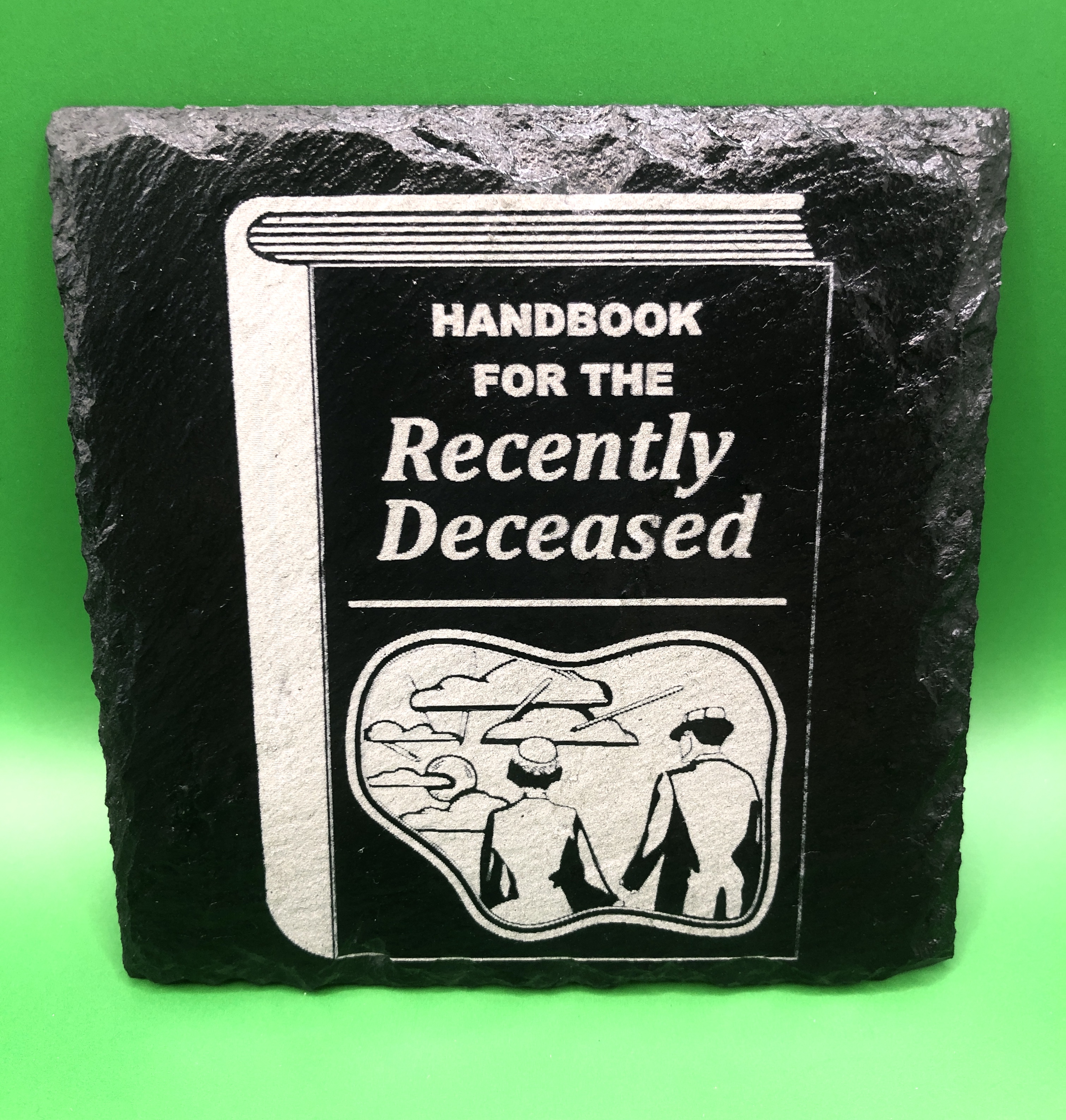 Beetlejuice Themed Slate Coasters