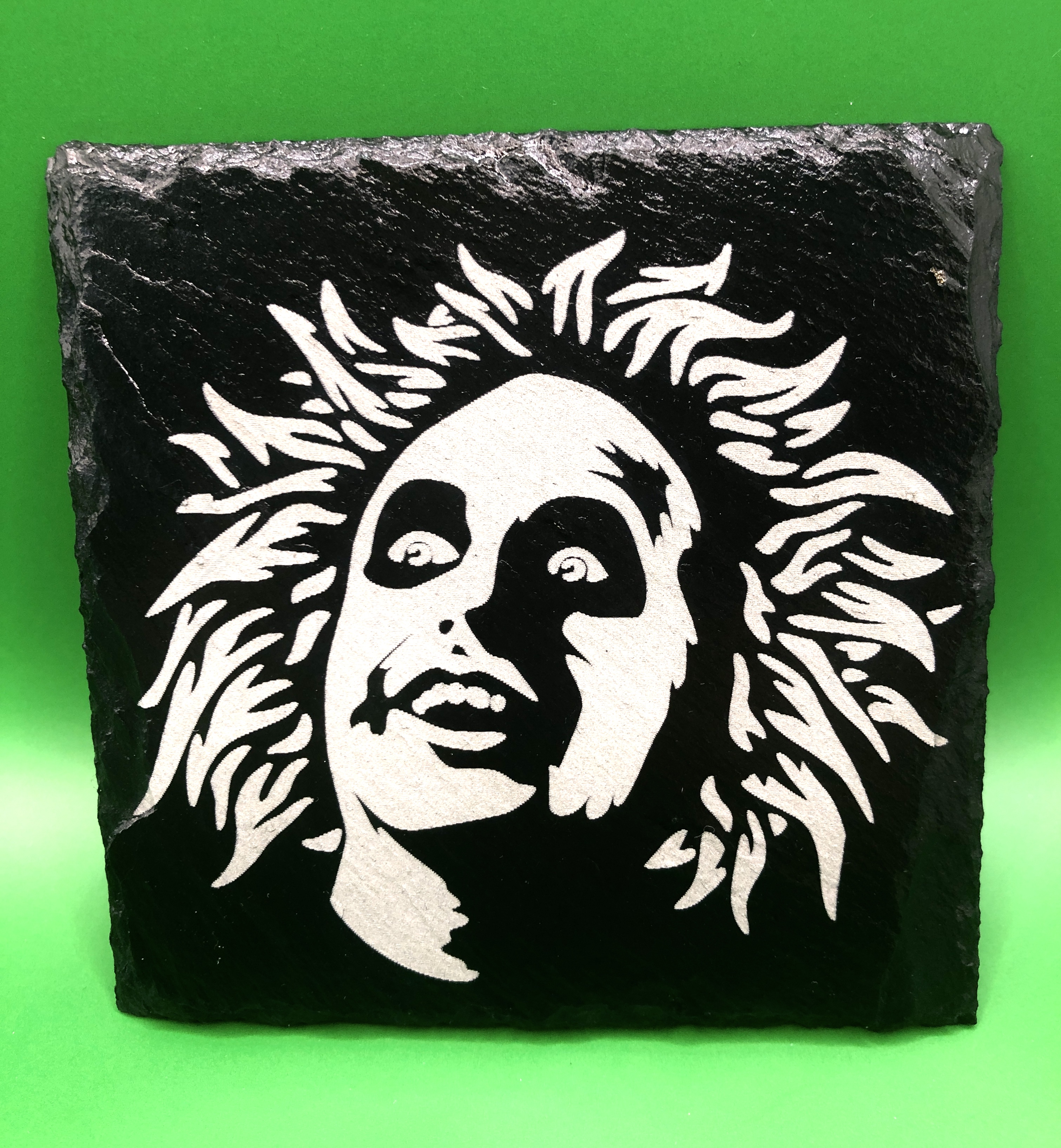 Beetlejuice Themed Slate Coasters