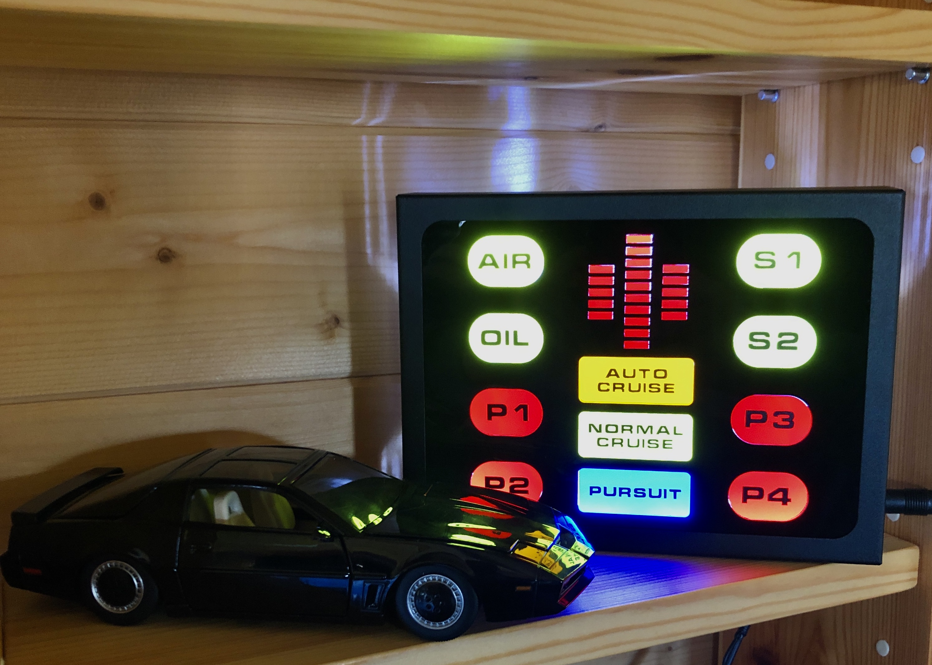 Knight Rider KITT Dash Light Box