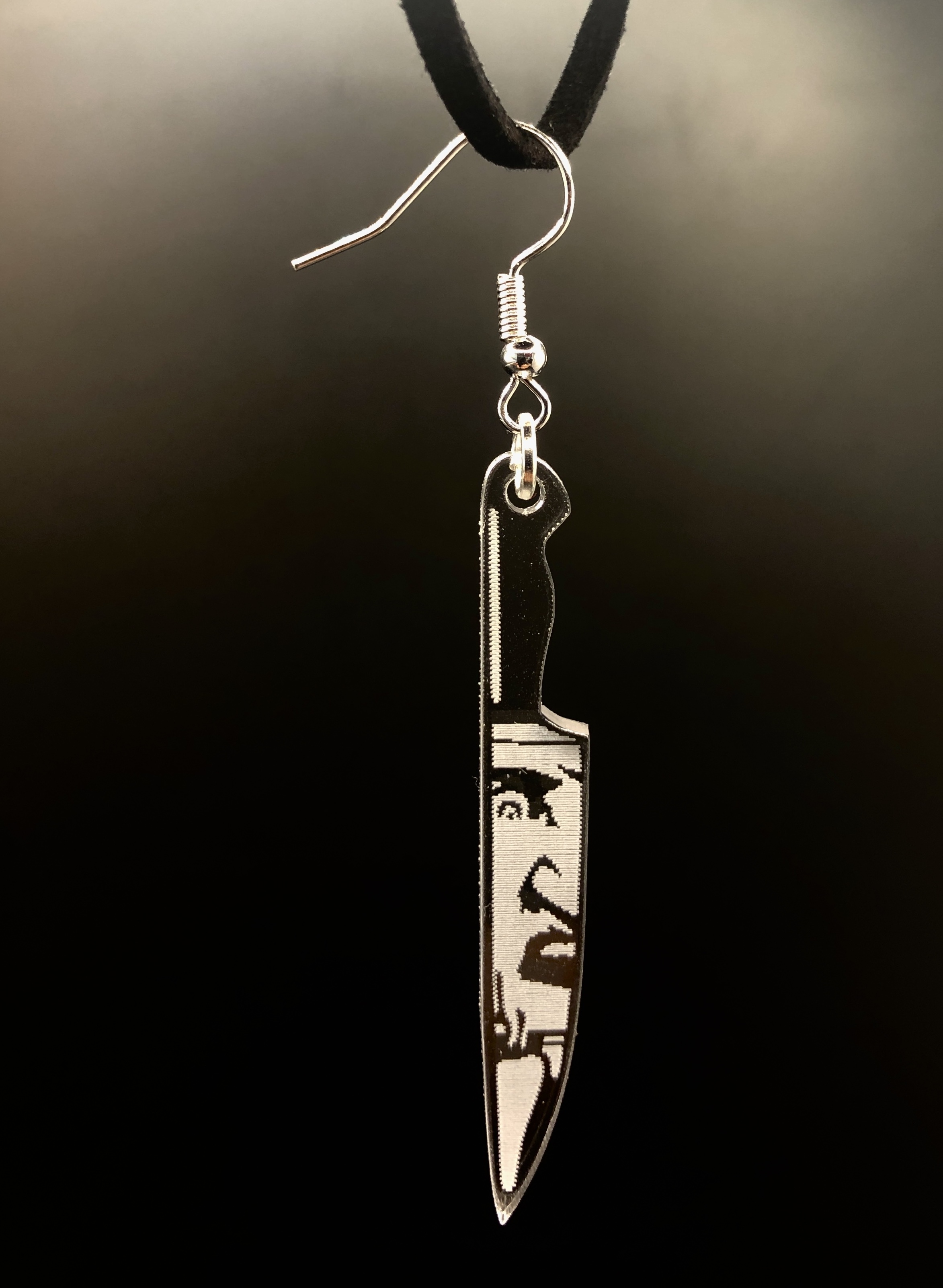 Horror Movie Dagger Earrings