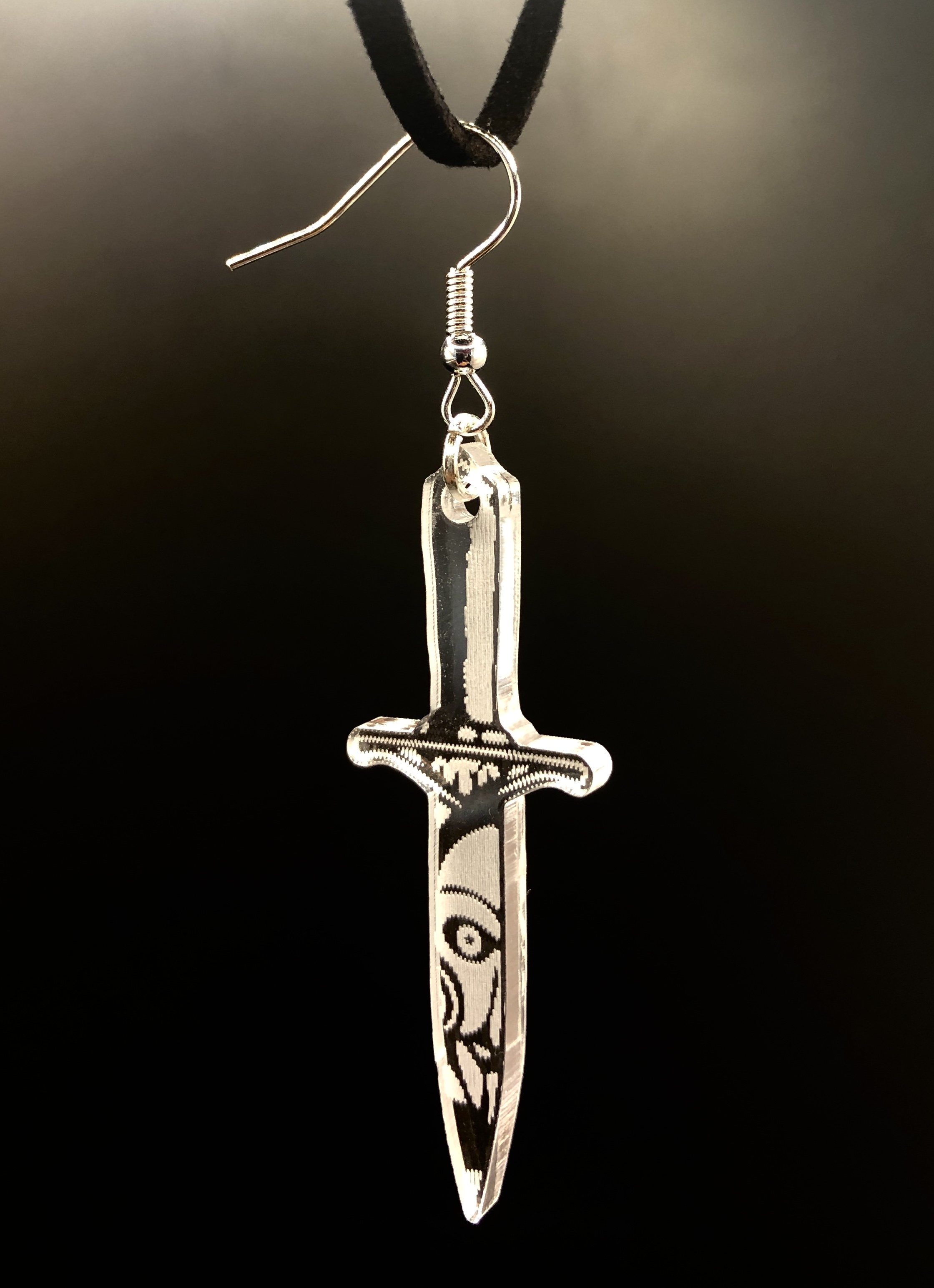 Horror Movie Dagger Earrings