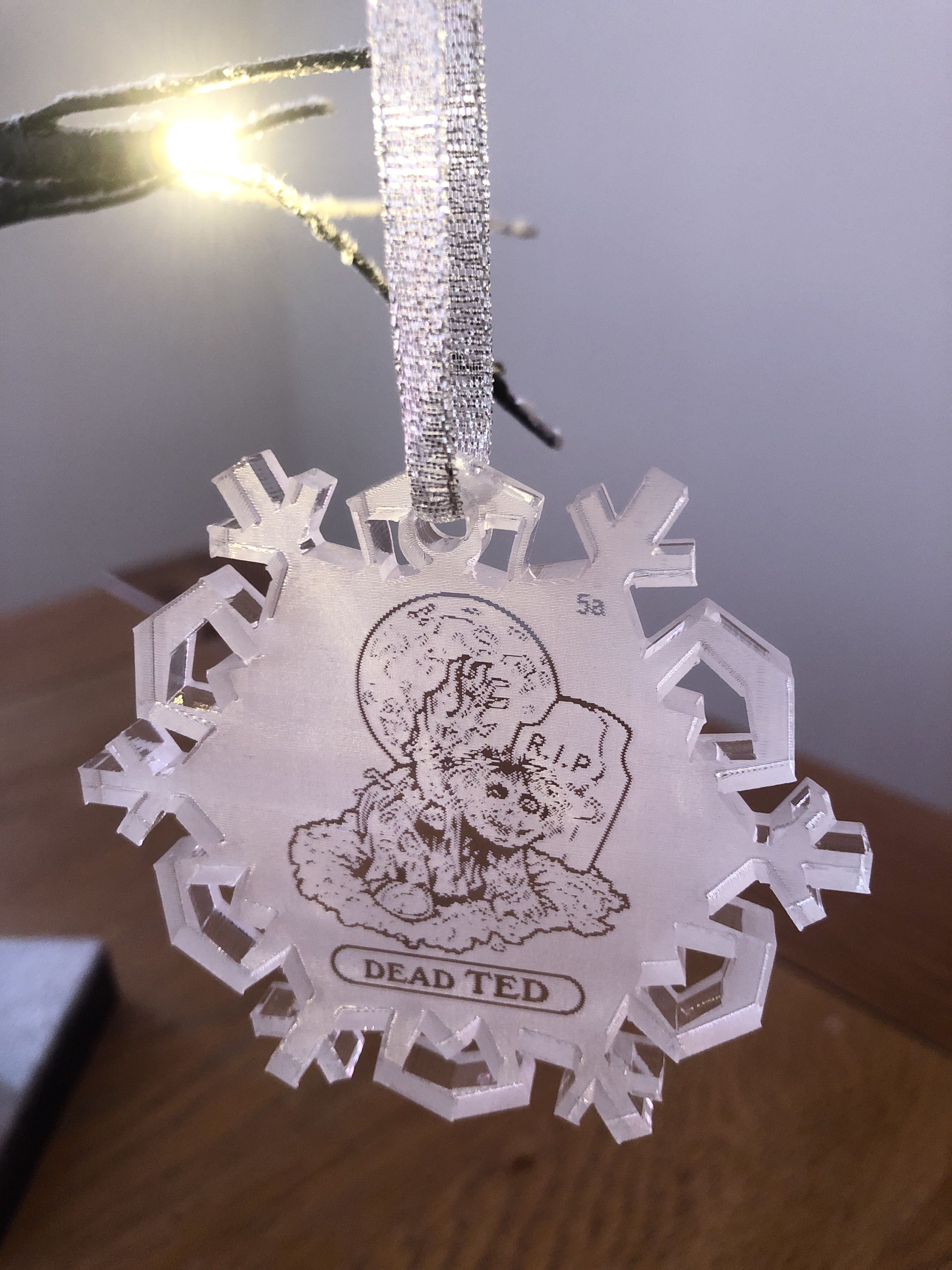 Garbage Pail Kids Christmas tree decorations - snowflake version