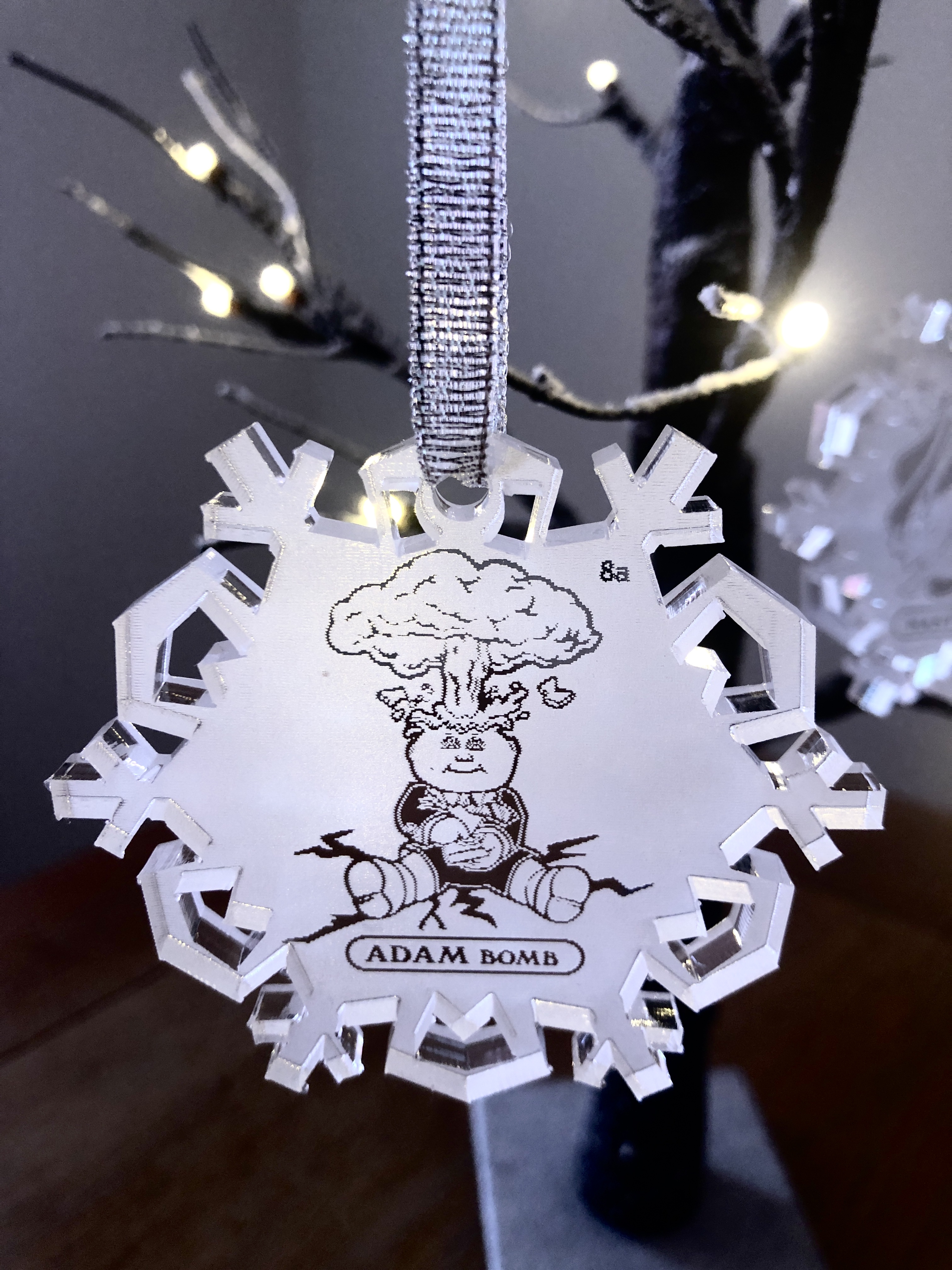 Garbage Pail Kids Christmas tree decorations - snowflake version