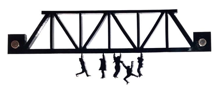 Hanging Bridge Fridge Magnet