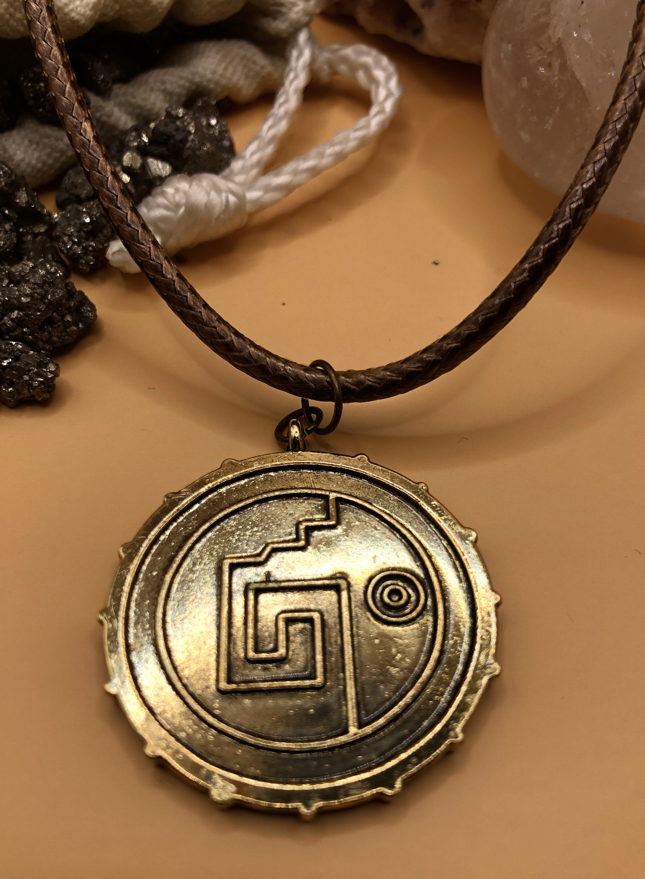 Pirates of the Caribbean / Aztec coin themed necklace