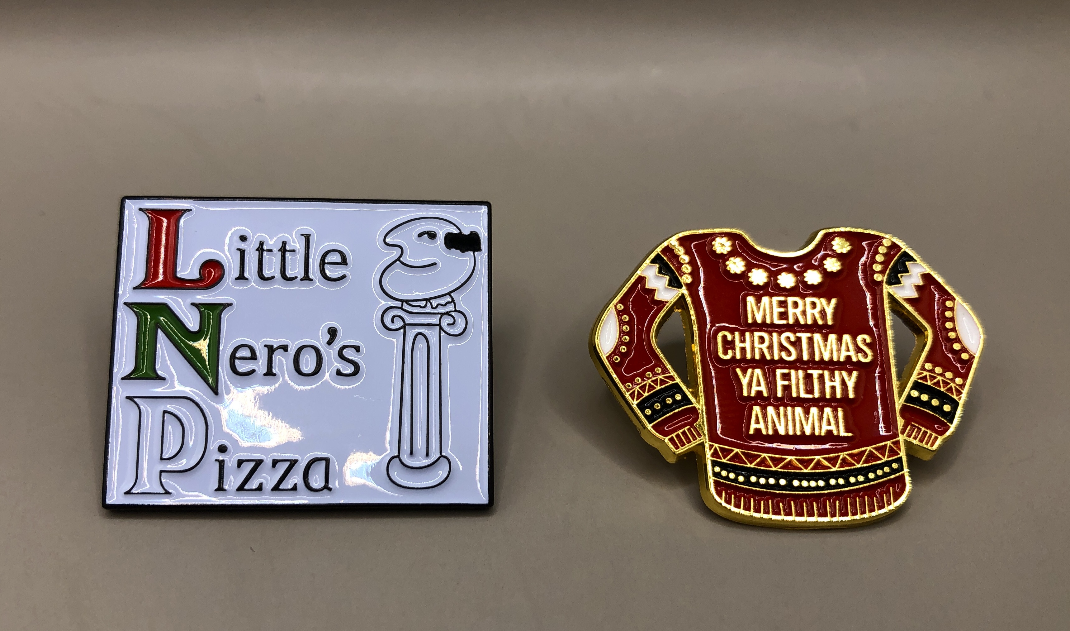 Home Alone themed Enamel Pin Badges