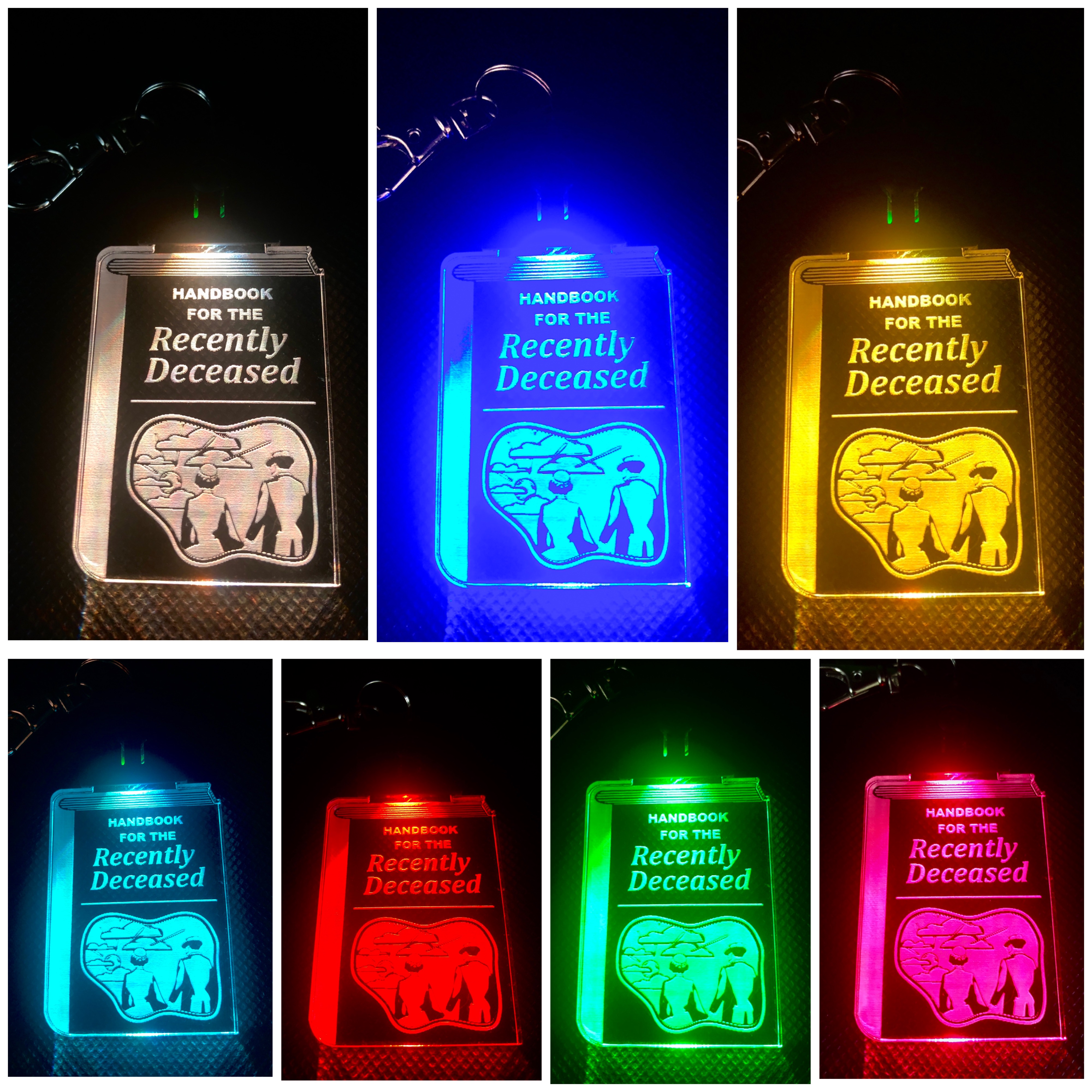 Beetlejuice Inspired LED keychain