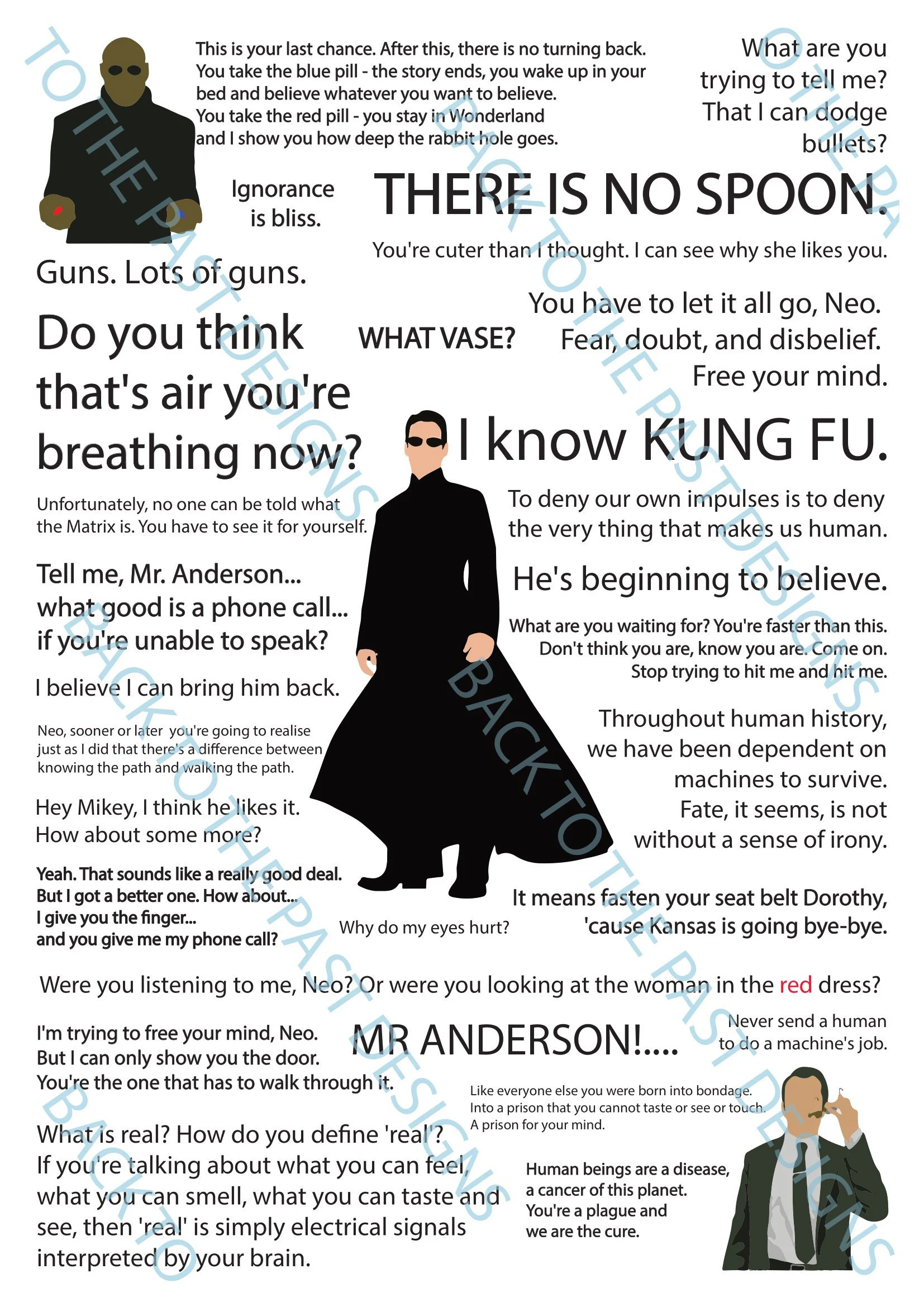 Movie Quote Print - The Matrix