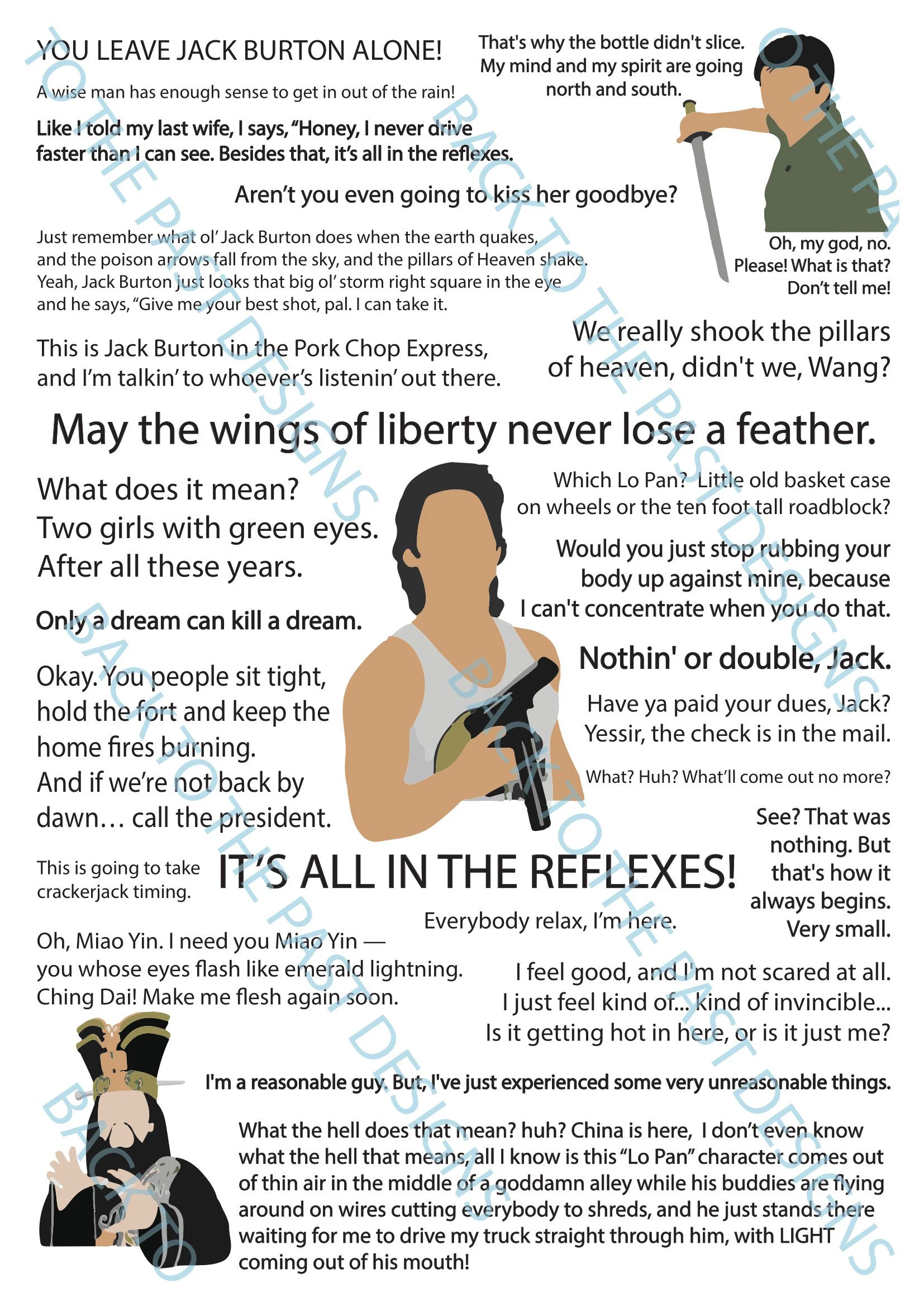 Movie Quote Print - Big Trouble in Little China