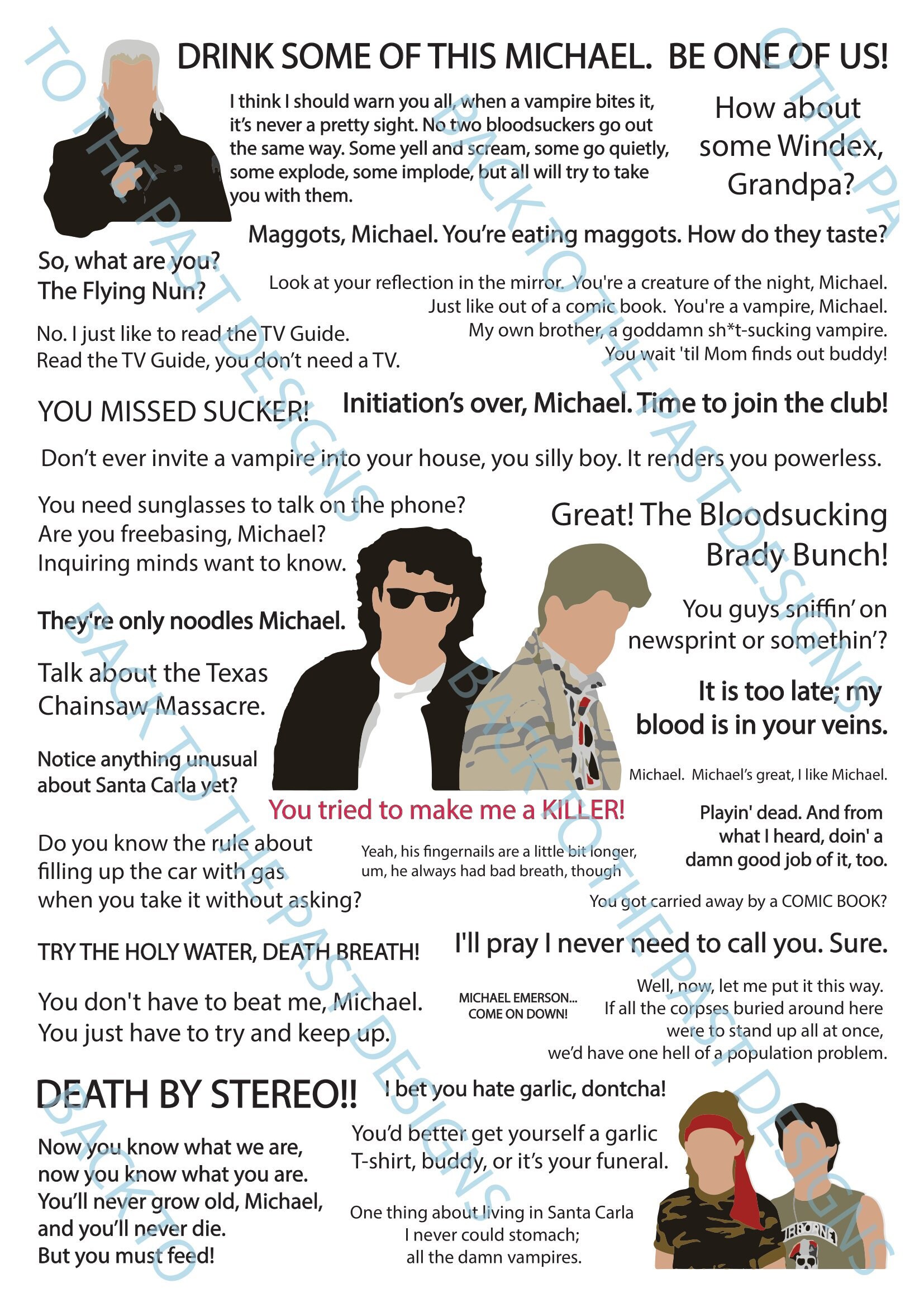 Movie Quote Print - The Lost Boys