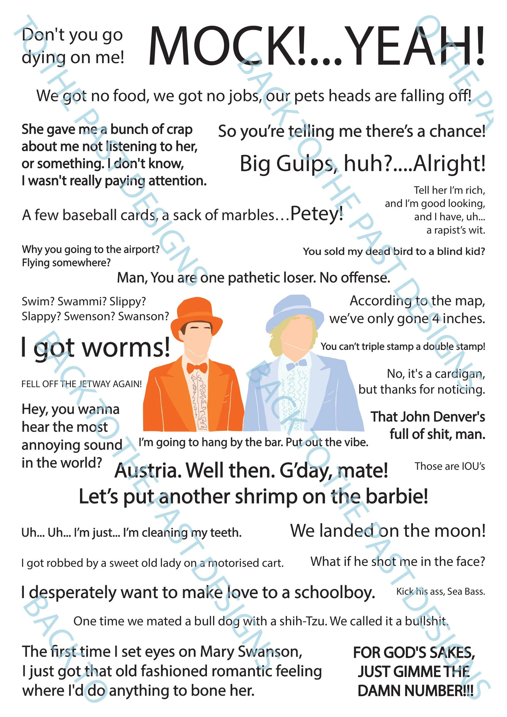 Movie Quote Print - Dumb and Dumber