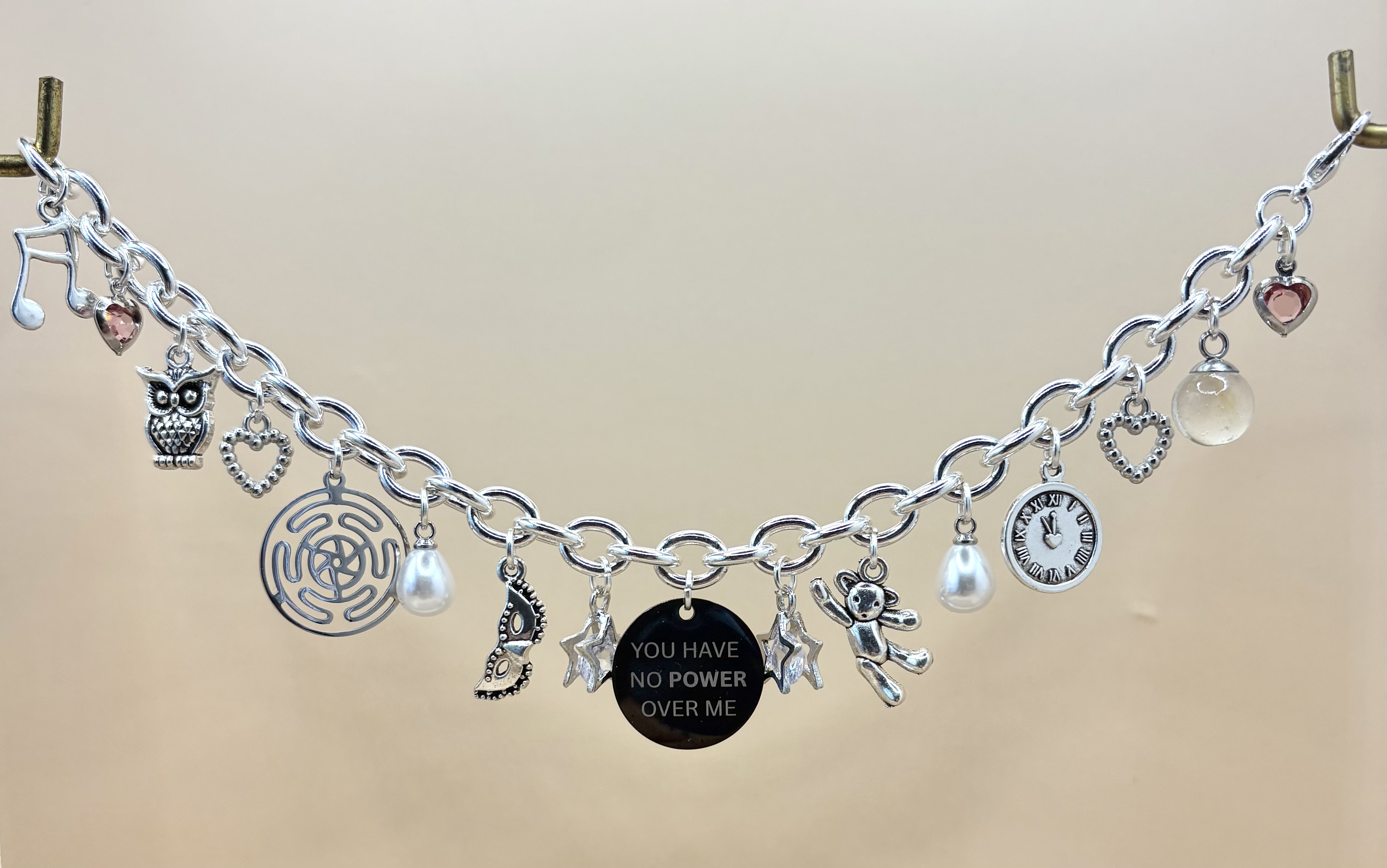 Labyrinth Inspired Charm Bracelet
