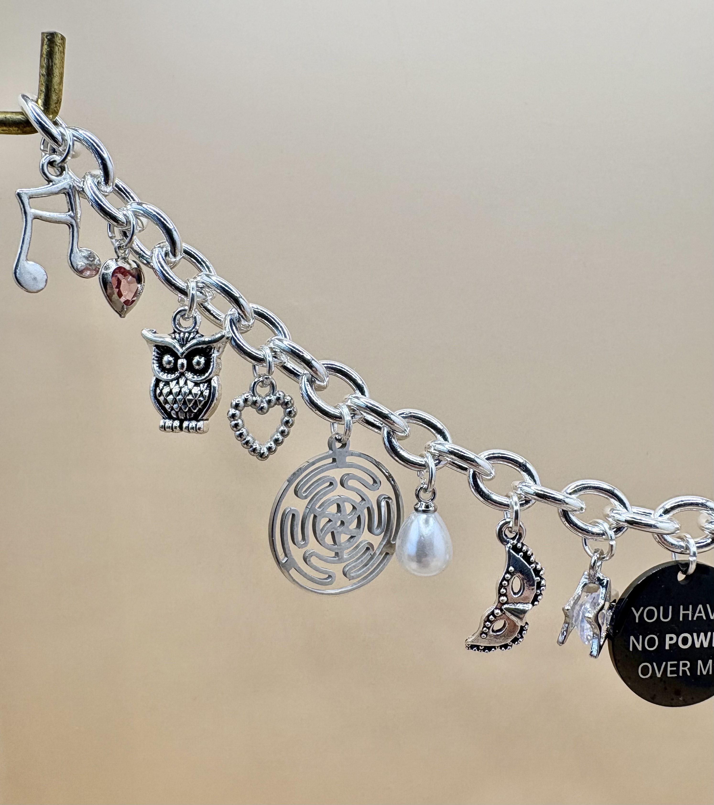 Labyrinth Inspired Charm Bracelet