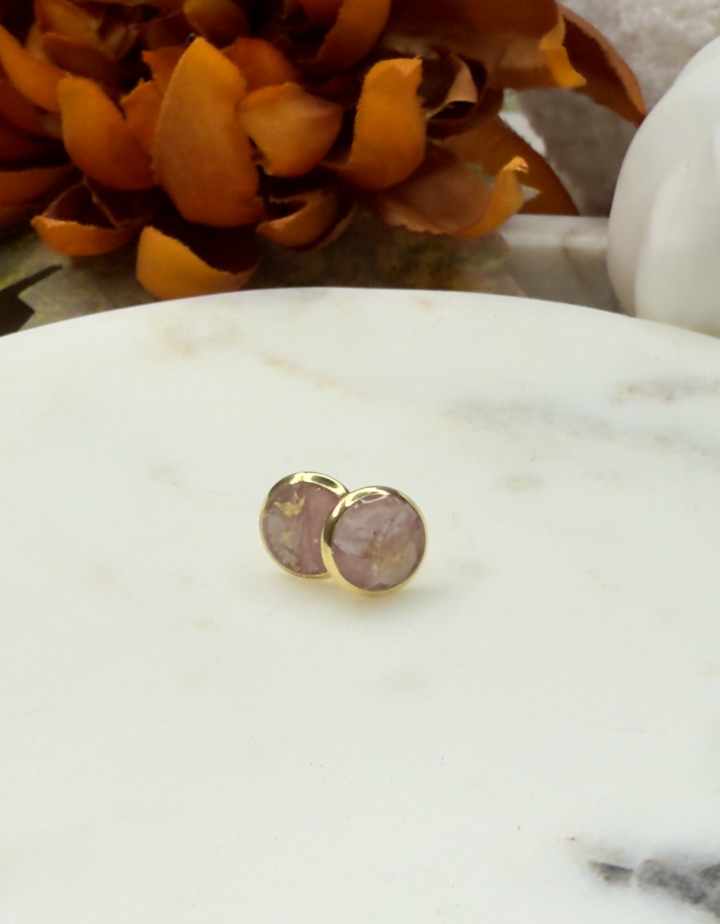 "Rose Gold" Little Studs 